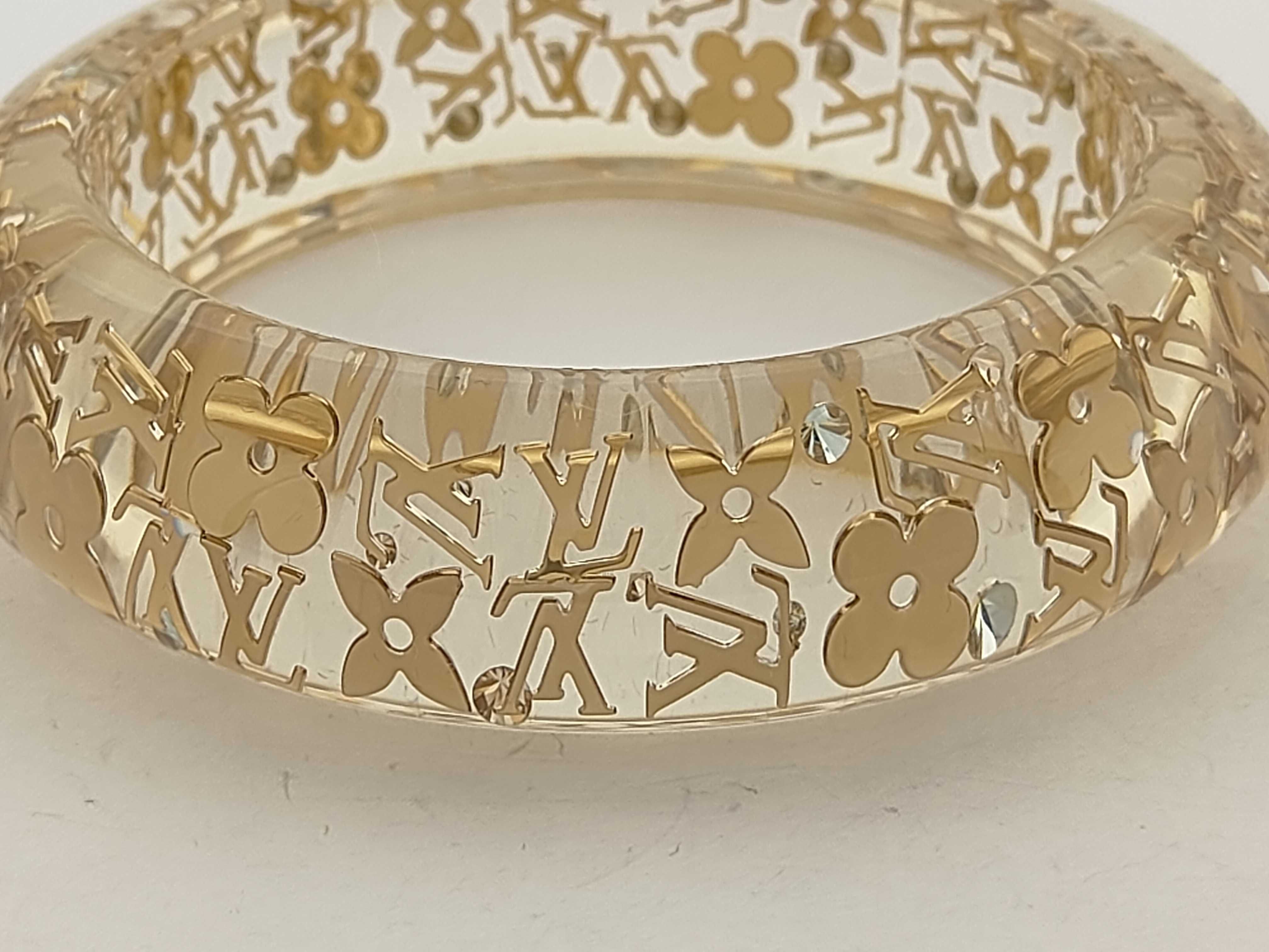 Monogram Louis Vuitton Bangle Inclusion Clear Bracelet/Bangle — view 3