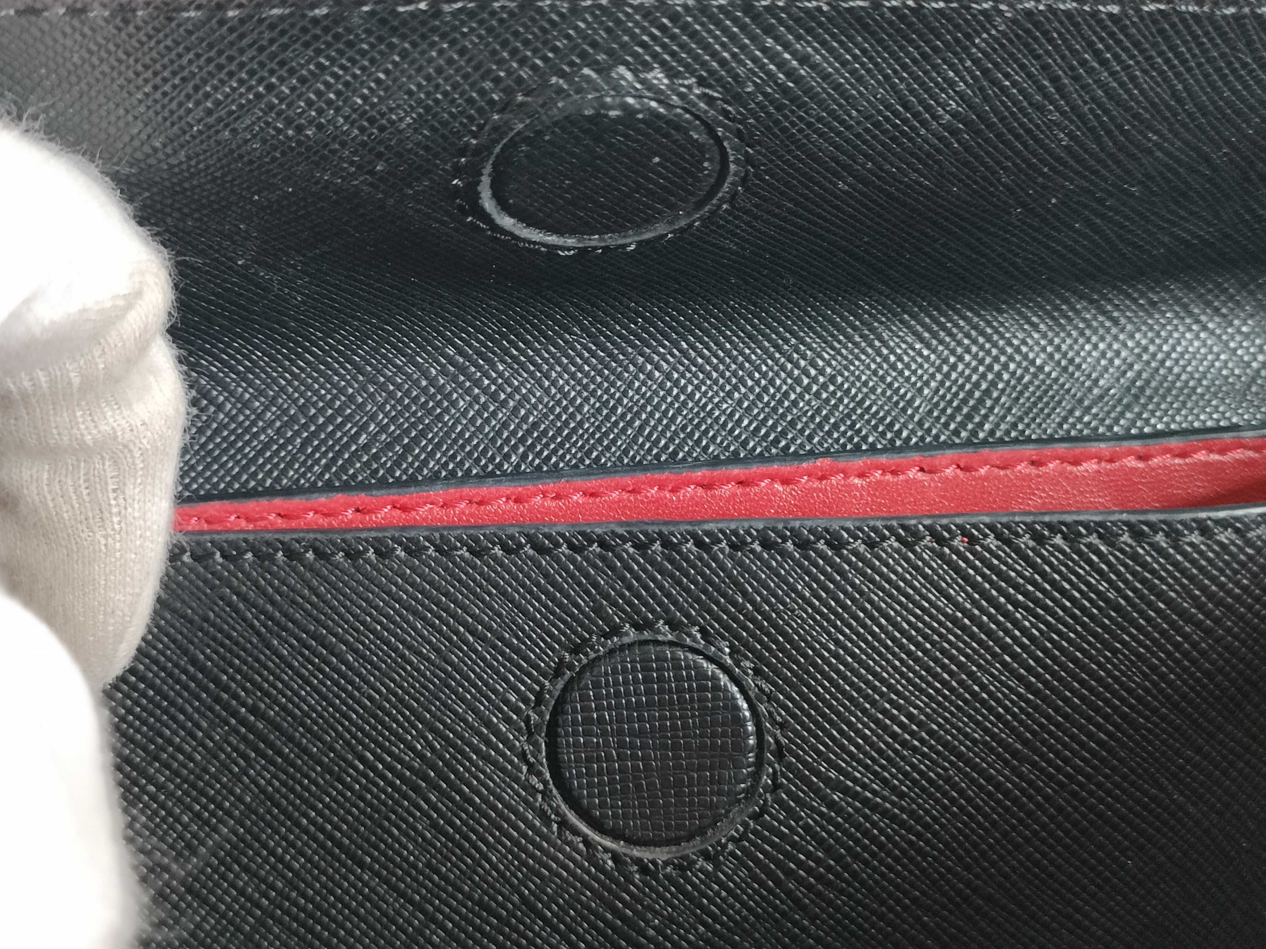 SG- Saffiano Cuir Leather 2-Way Tote Bag Black 1BG887 Tote Bag — view 12