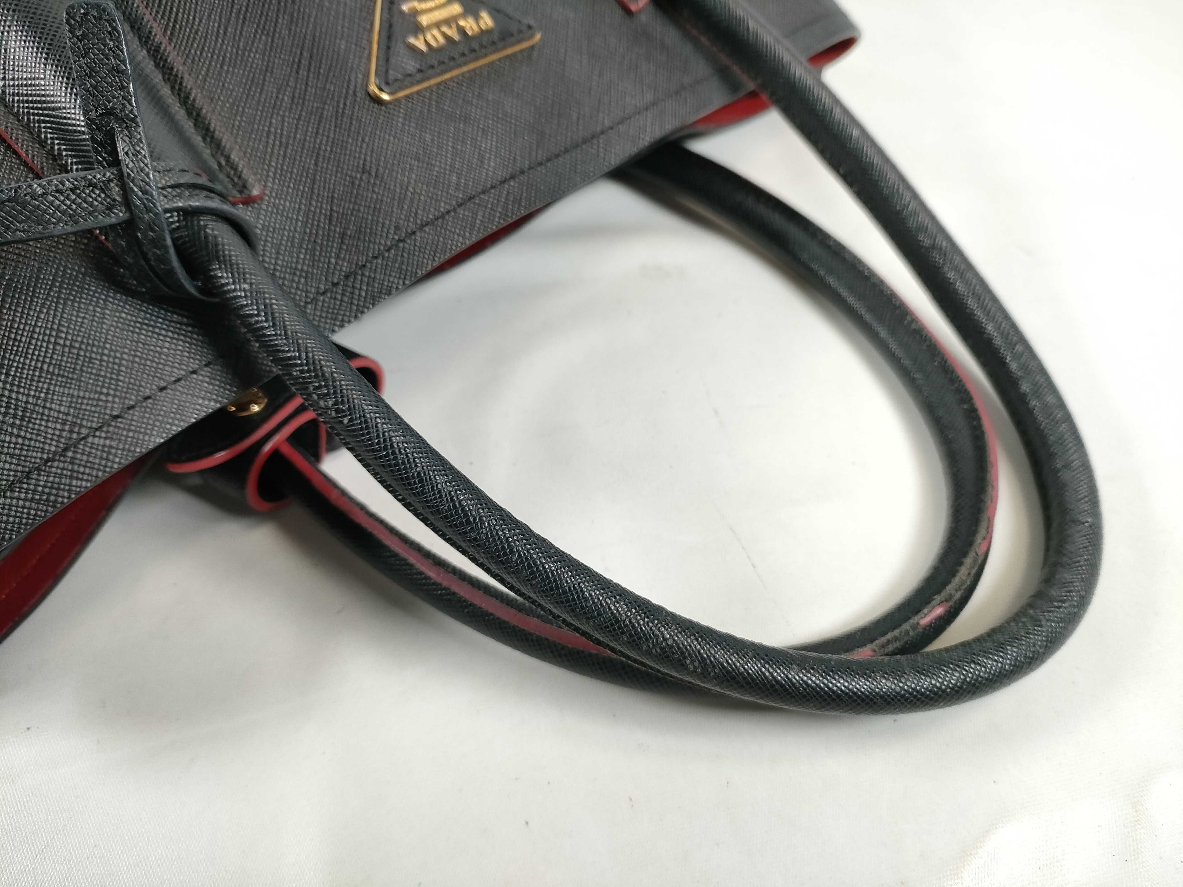 SG- Saffiano Cuir Leather 2-Way Tote Bag Black 1BG887 Tote Bag — view 3