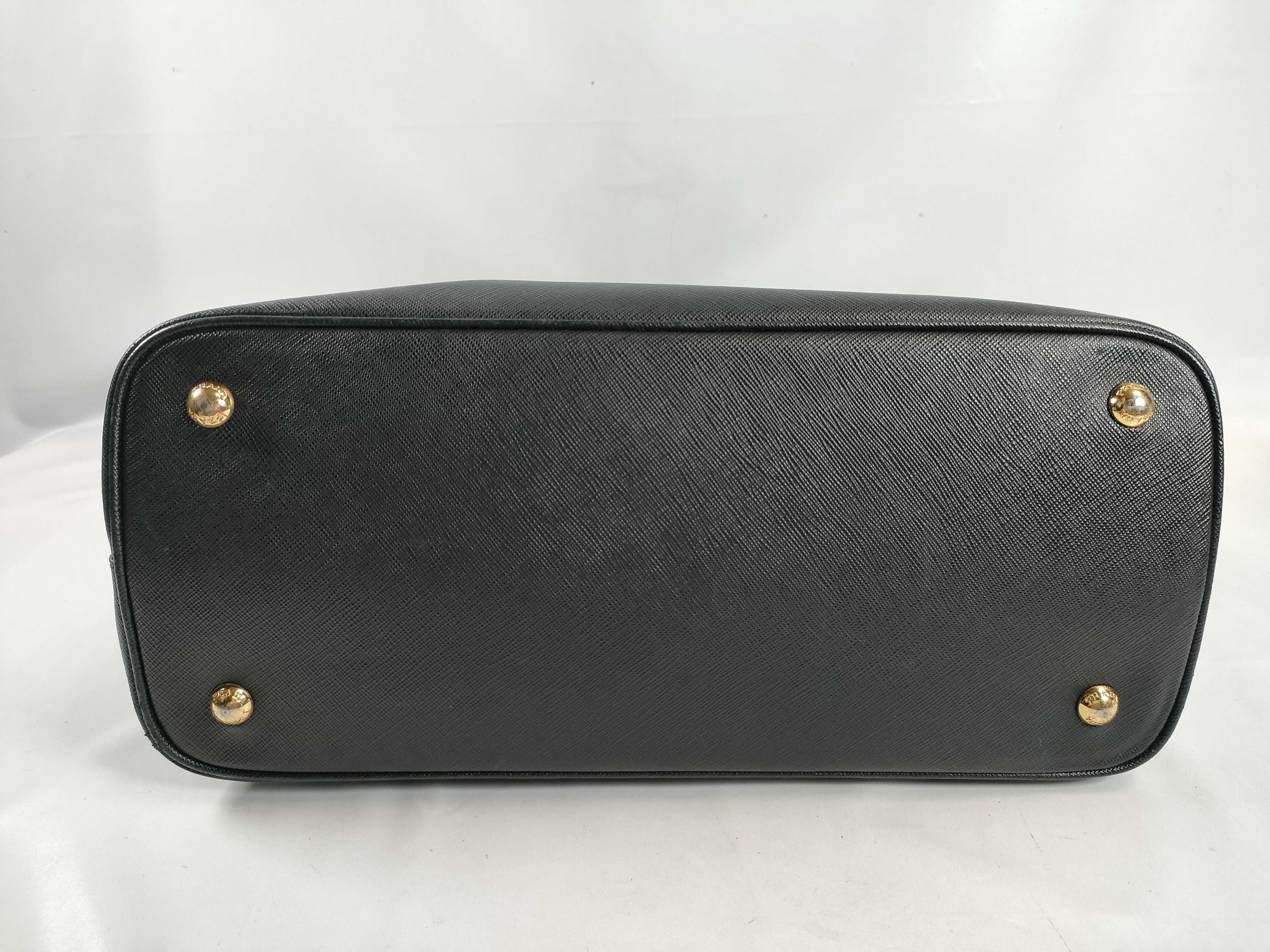 SG- Saffiano Cuir Leather 2-Way Tote Bag Black 1BG887 Tote Bag — view 7
