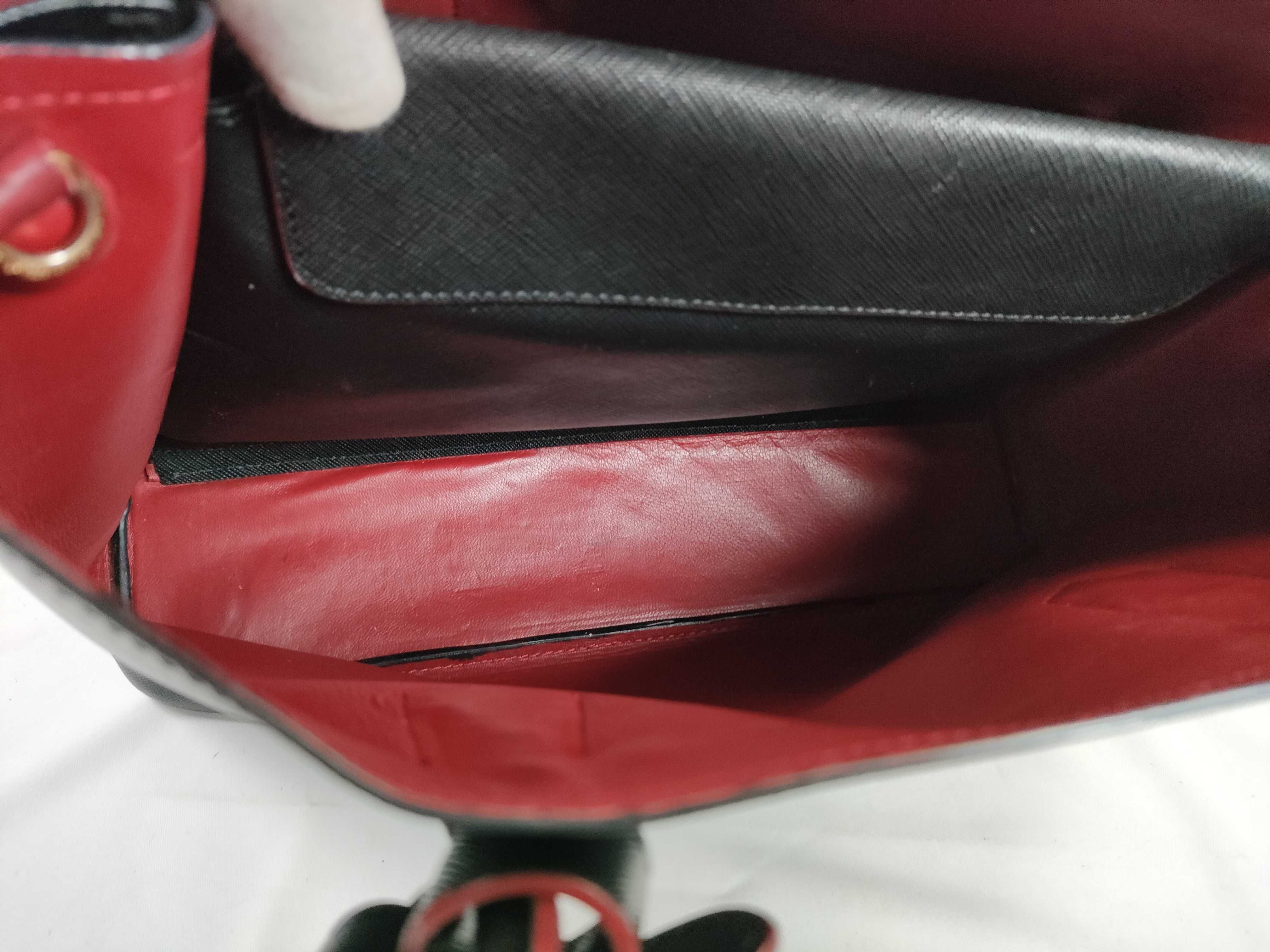 SG- Saffiano Cuir Leather 2-Way Tote Bag Black 1BG887 Tote Bag — view 10