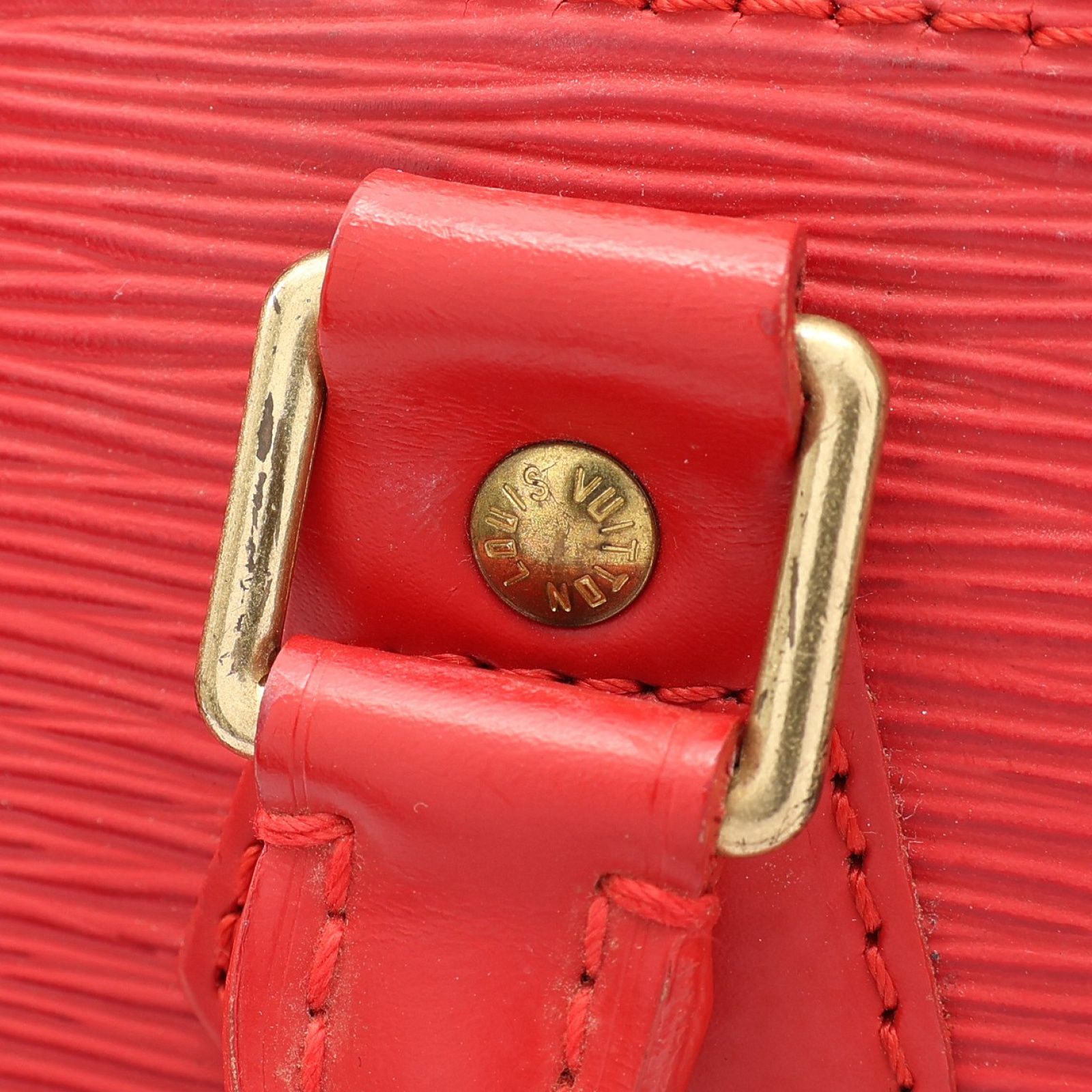 Alma Handbag Epi Leather Red M 52147 (no Key) — view 15
