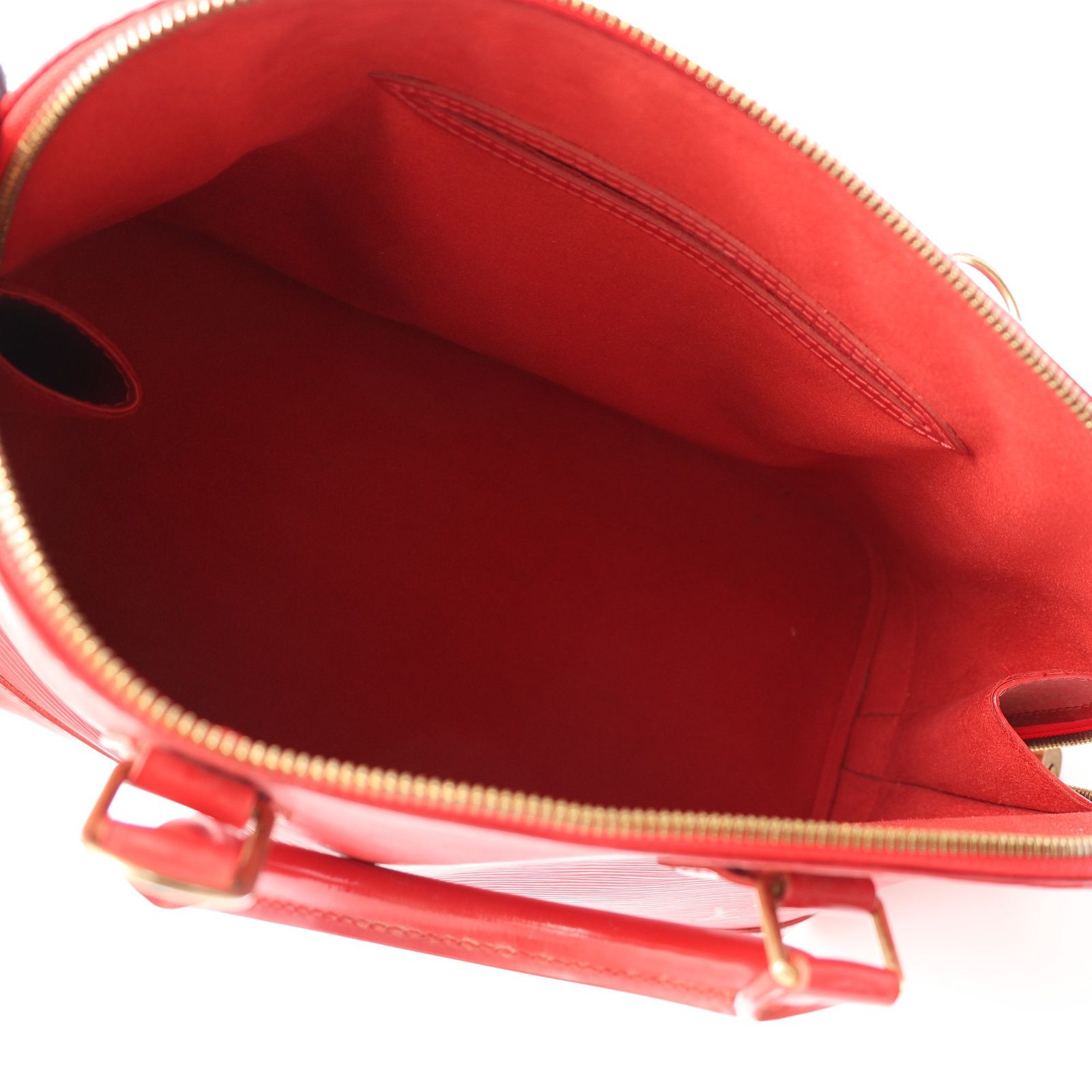 Alma Handbag Epi Leather Red M 52147 (no Key) — view 3