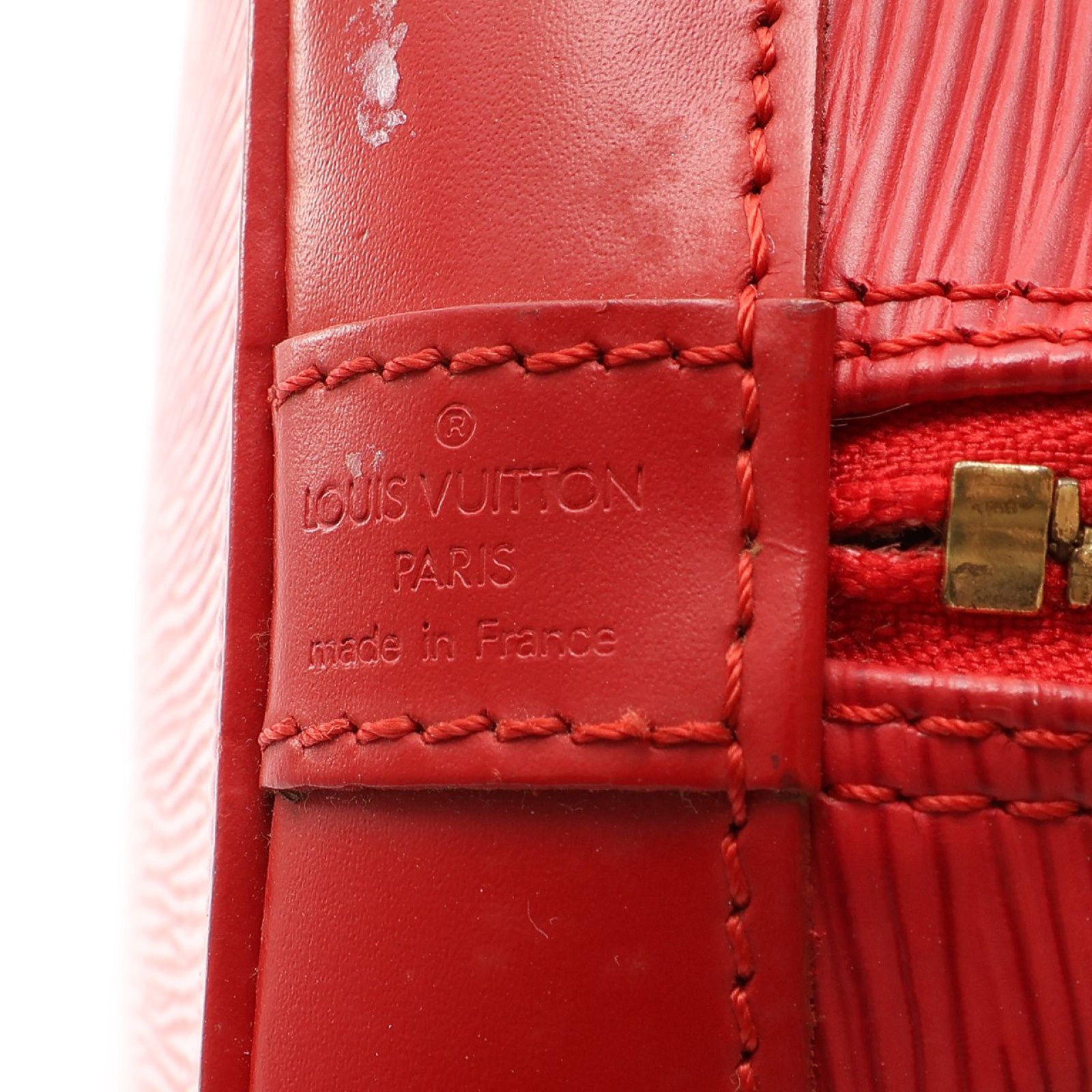 Alma Handbag Epi Leather Red M 52147 (no Key) — view 6