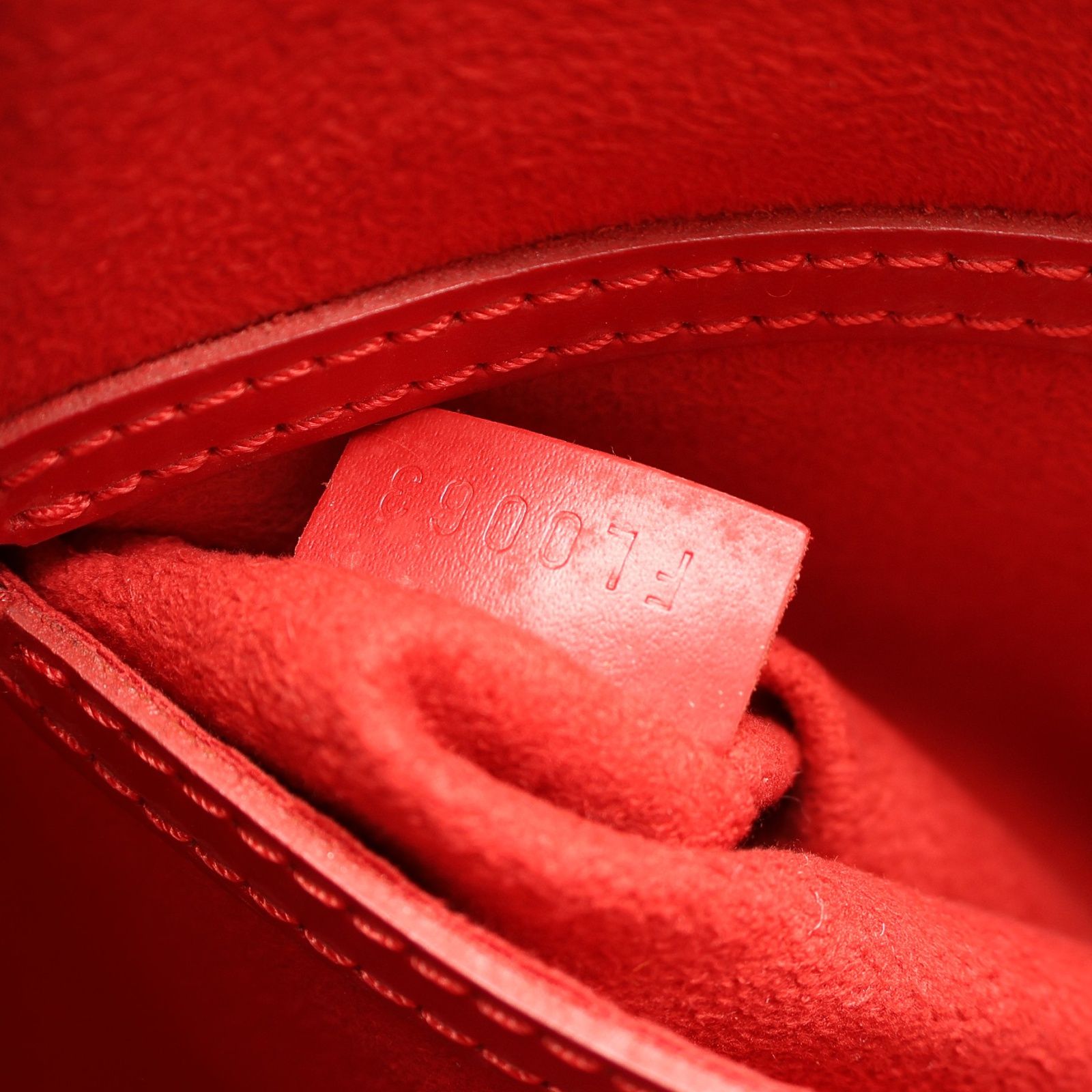 Alma Handbag Epi Leather Red M 52147 (no Key) — view 7