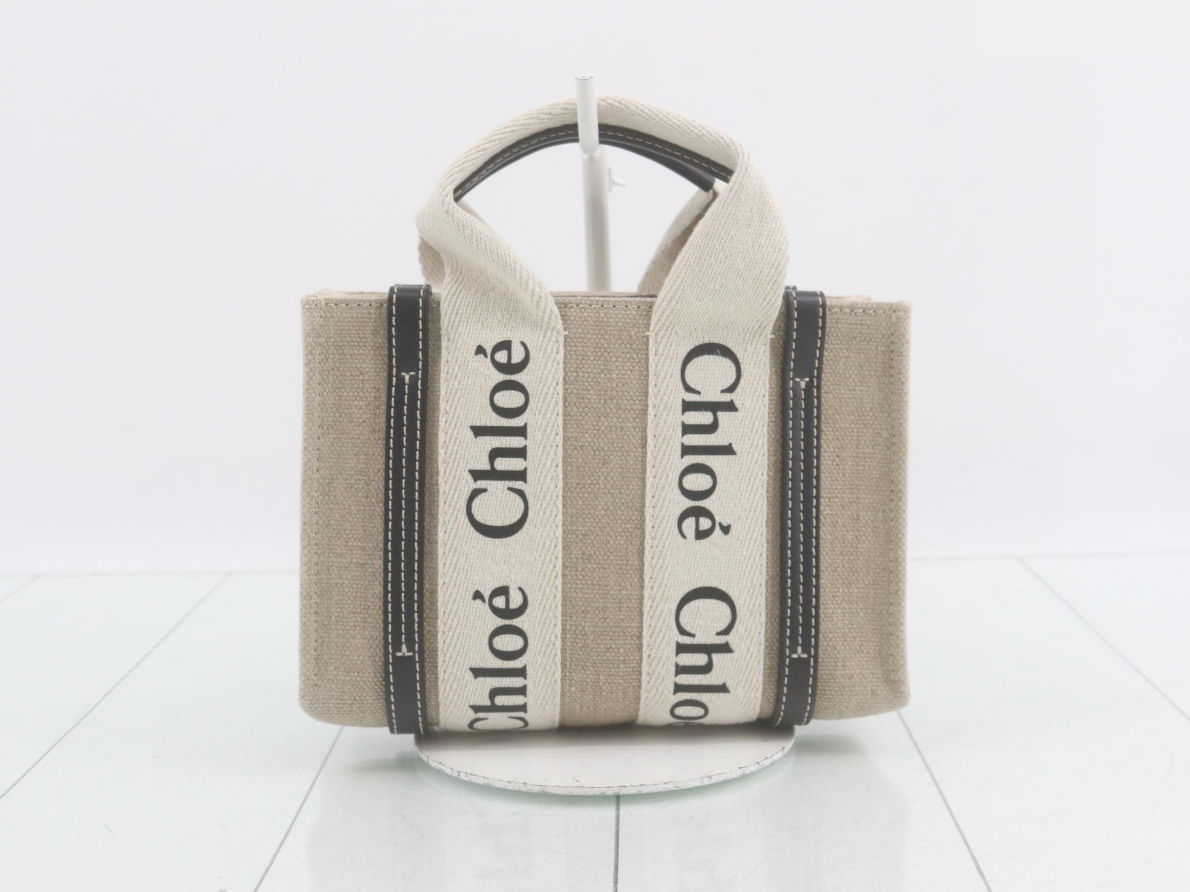 Woody Mini Canvas x Leather 2-Way Handbag — view 2