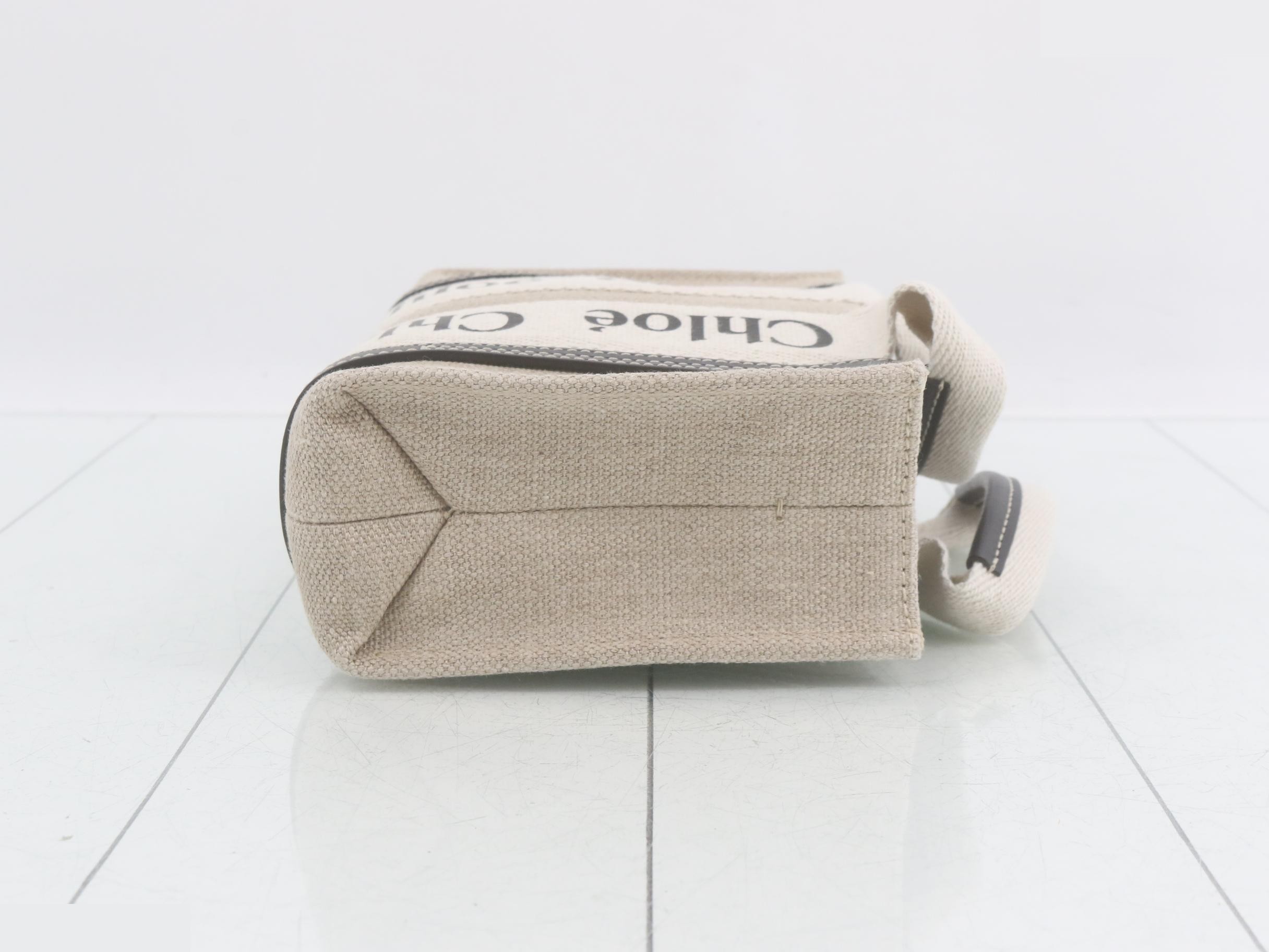 Woody Mini Canvas x Leather 2-Way Handbag — view 3