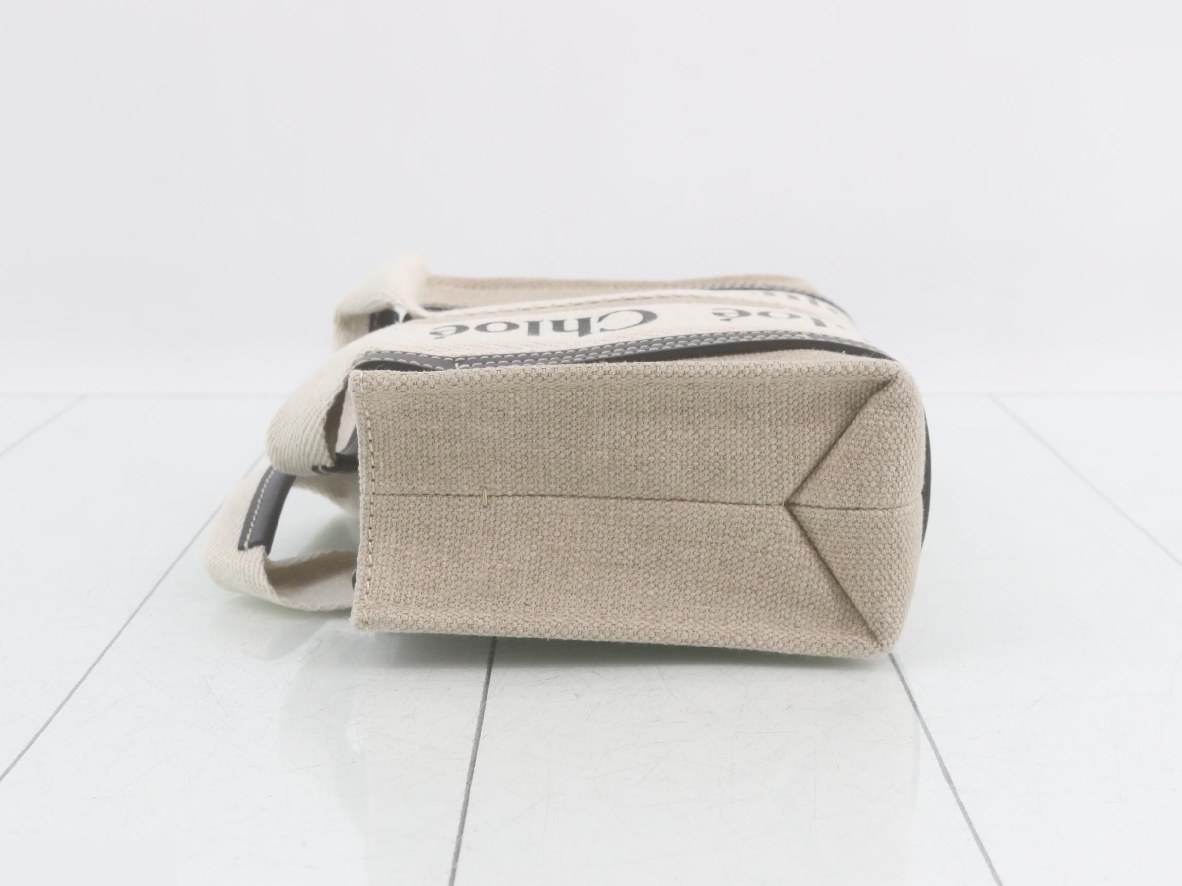 Woody Mini Canvas x Leather 2-Way Handbag — view 4