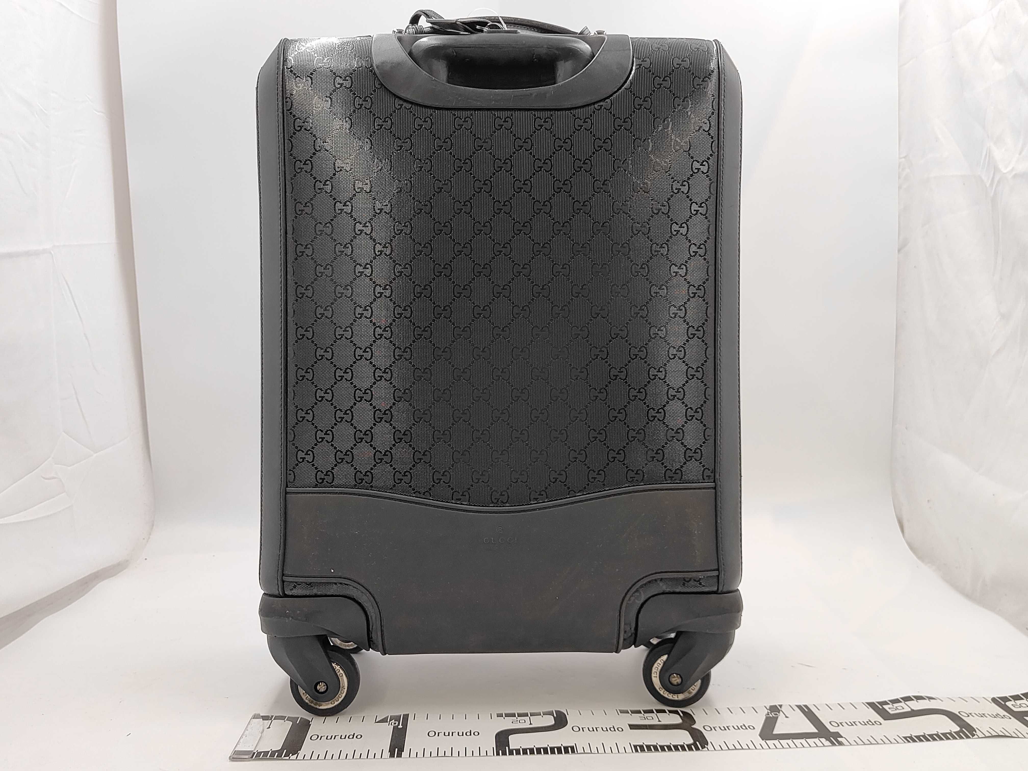 GG Imprime PVC x Leather Carry Case, Black, 293909 Carry Bag — view 2