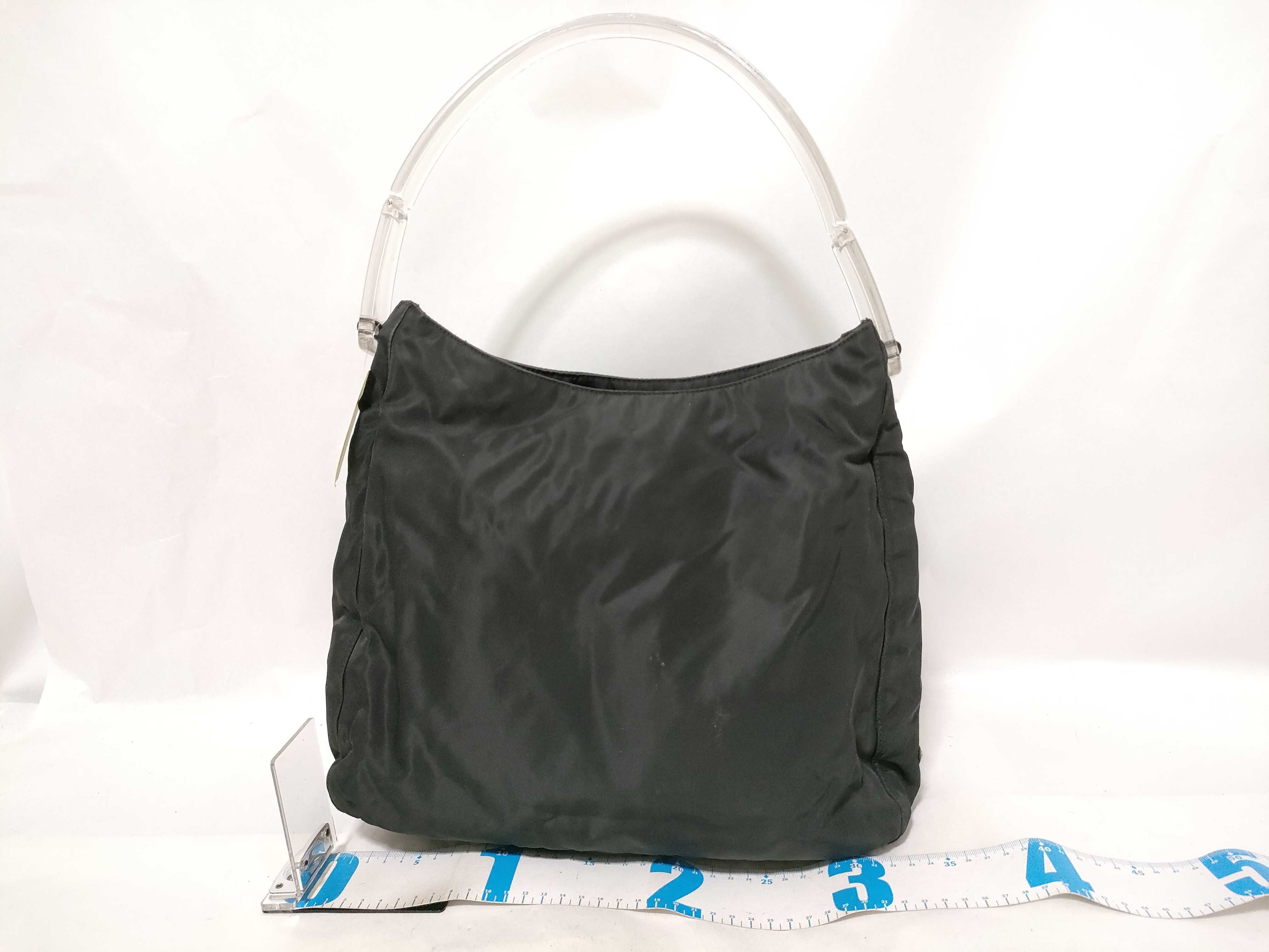 Nylon One-Shoulder Bag with Plastic Handle — view 2