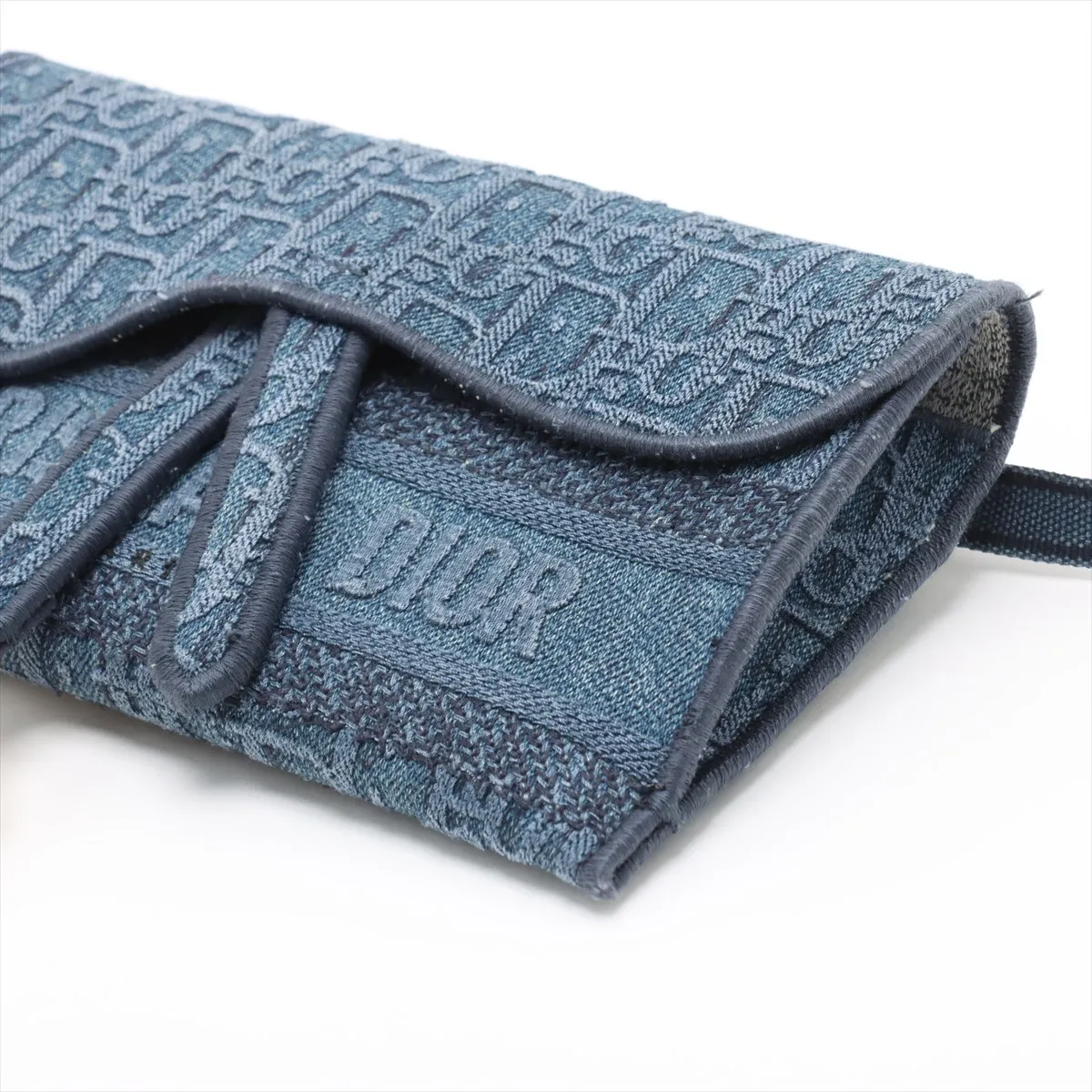 Trotter Saddle Bag Denim Shoulder Bag Blue — view 3