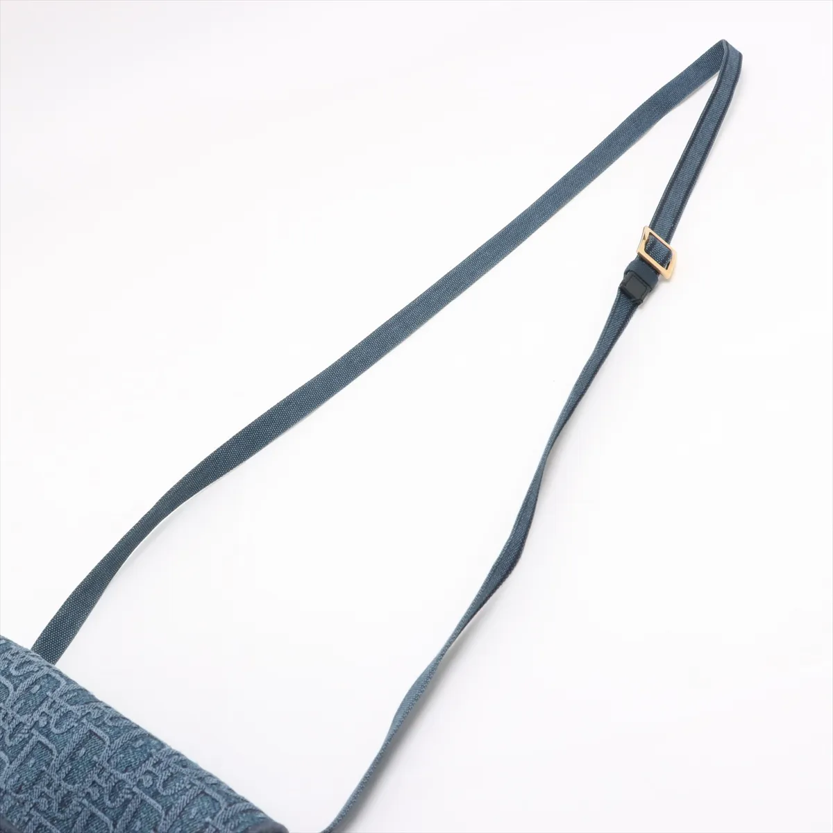 Trotter Saddle Bag Denim Shoulder Bag Blue — view 5