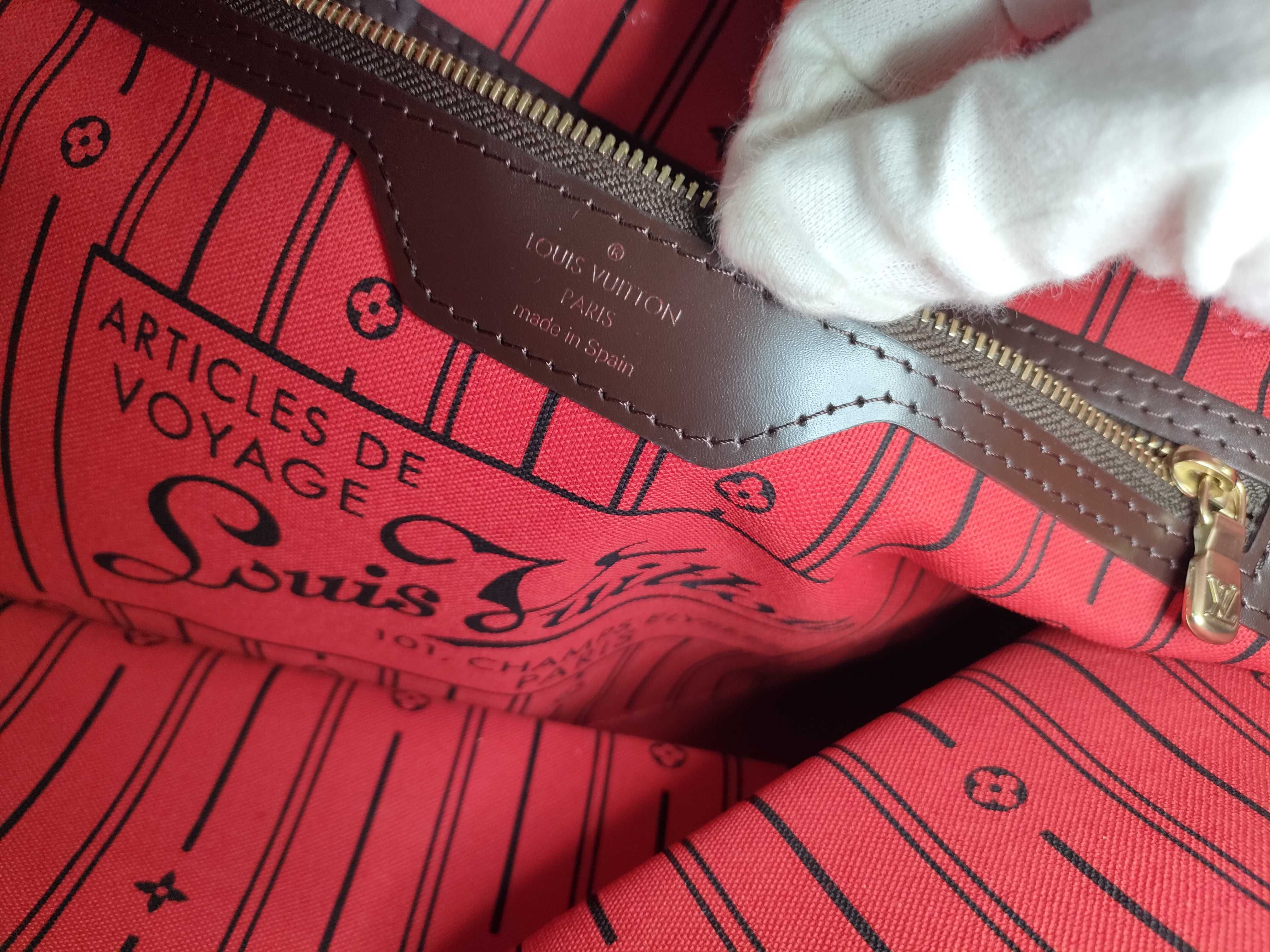 Damier LV Damier Neverfull MM Tote Bag — view 12