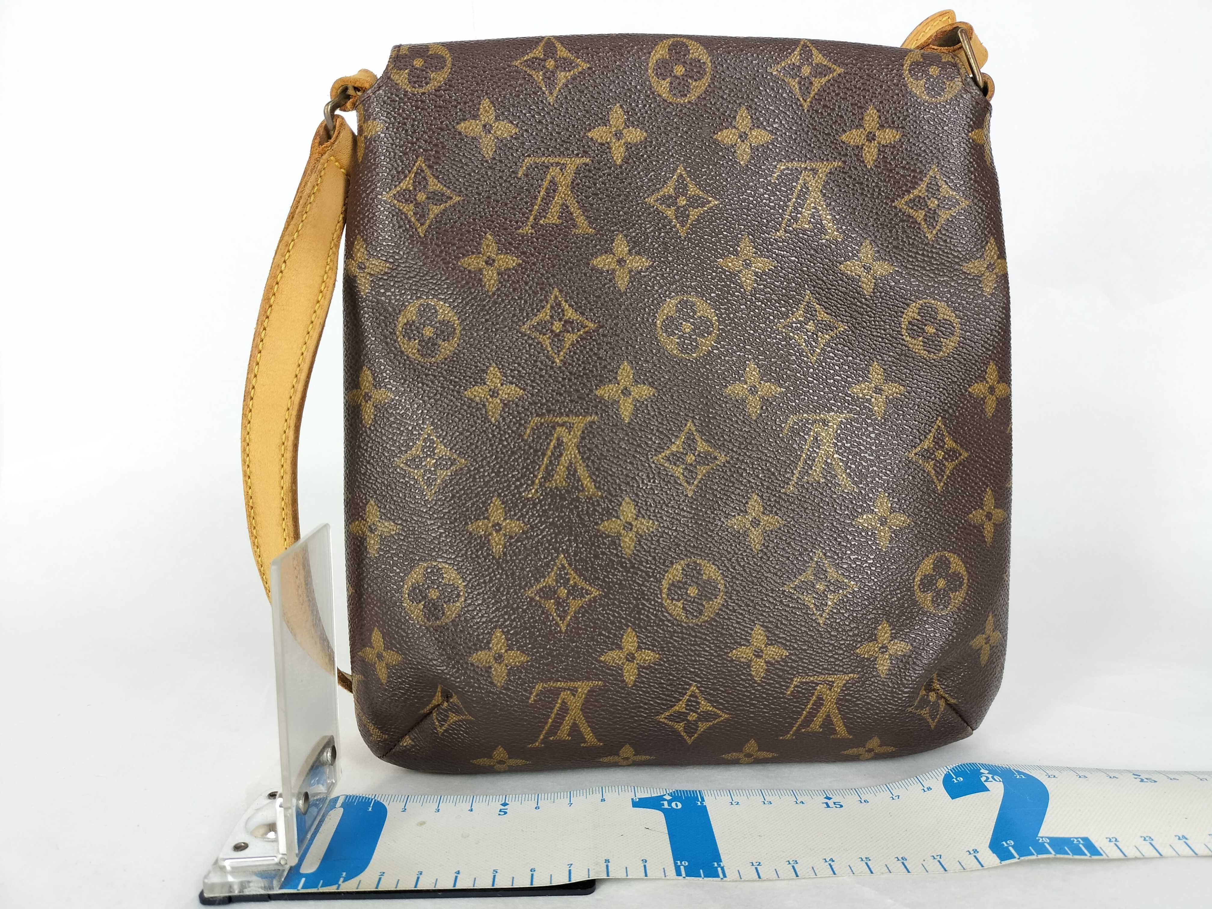 Monogram M51258 Monogram Musette Salsa Short Strap PVC Natural Leather Brown Shoulder Bag — view 2