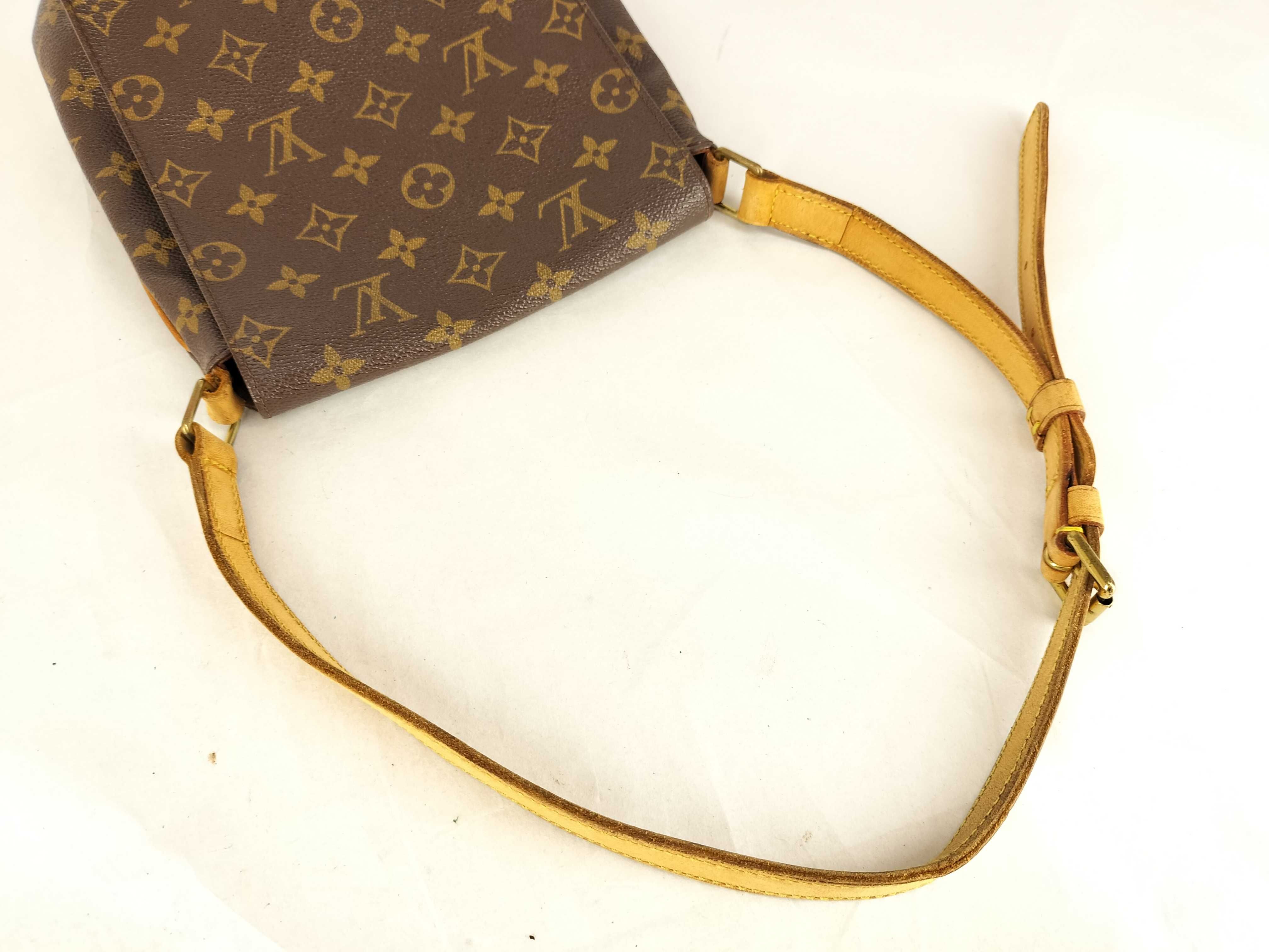 Monogram M51258 Monogram Musette Salsa Short Strap PVC Natural Leather Brown Shoulder Bag — view 3