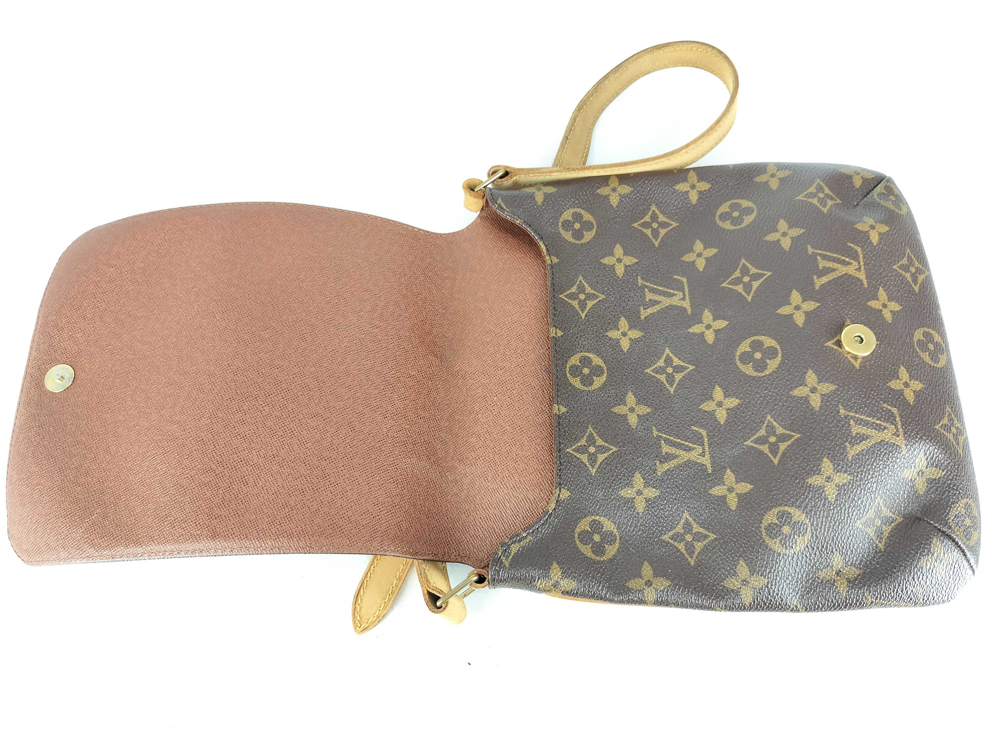 Monogram M51258 Monogram Musette Salsa Short Strap PVC Natural Leather Brown Shoulder Bag — view 8