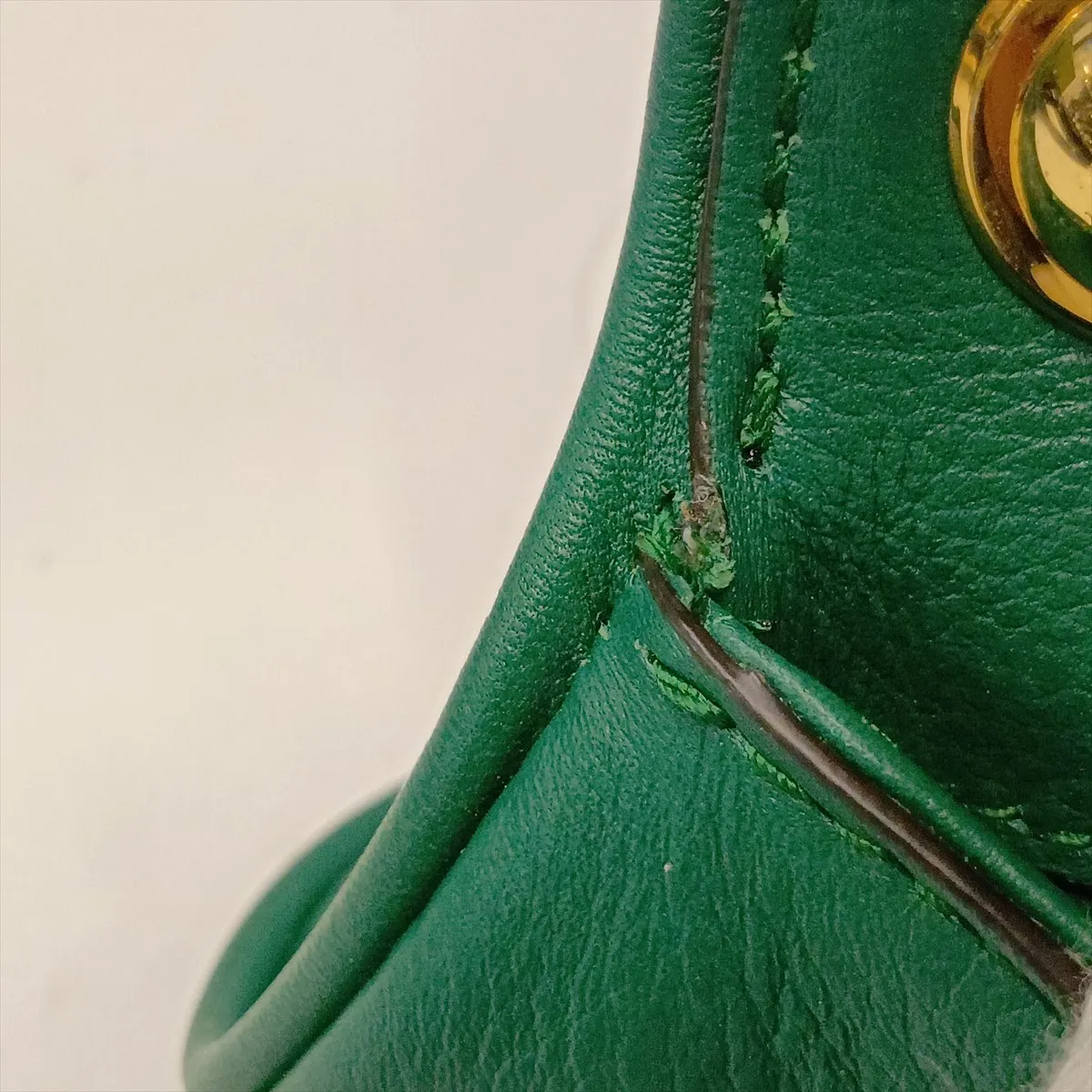 Blondie 698635 Leather Shoulder Bag, Green — view 9