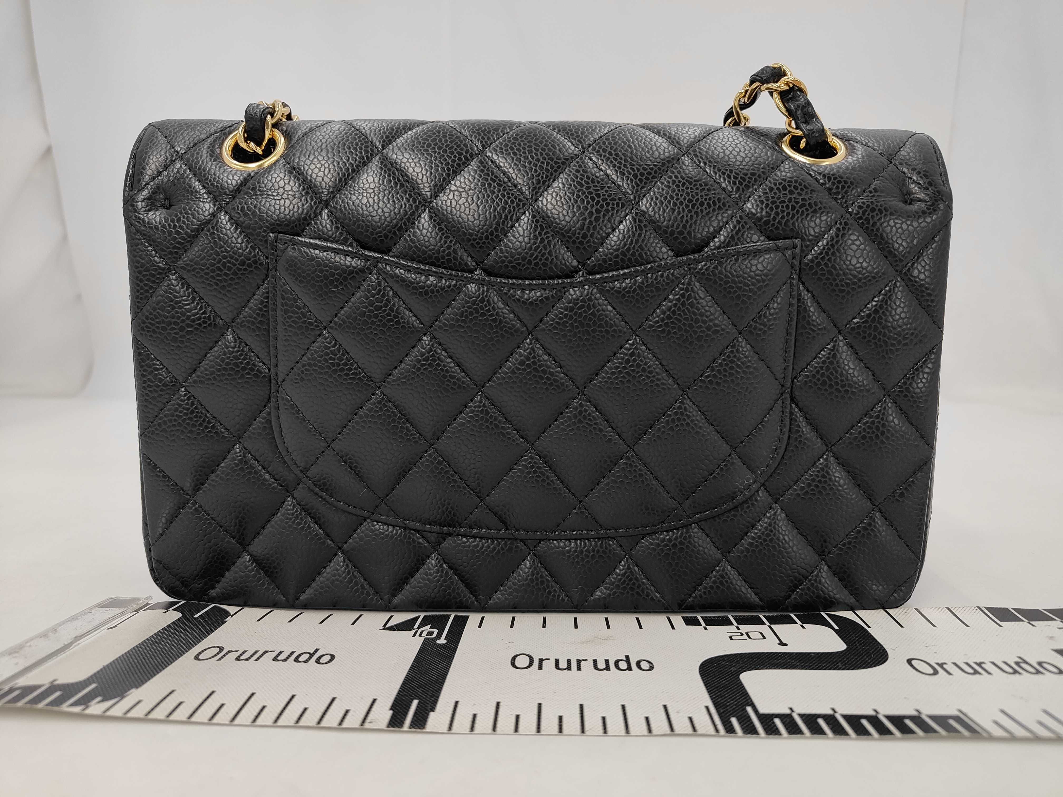 CF Medium Chain Bag Black Gold Buckle Shoulder Bag — view 2