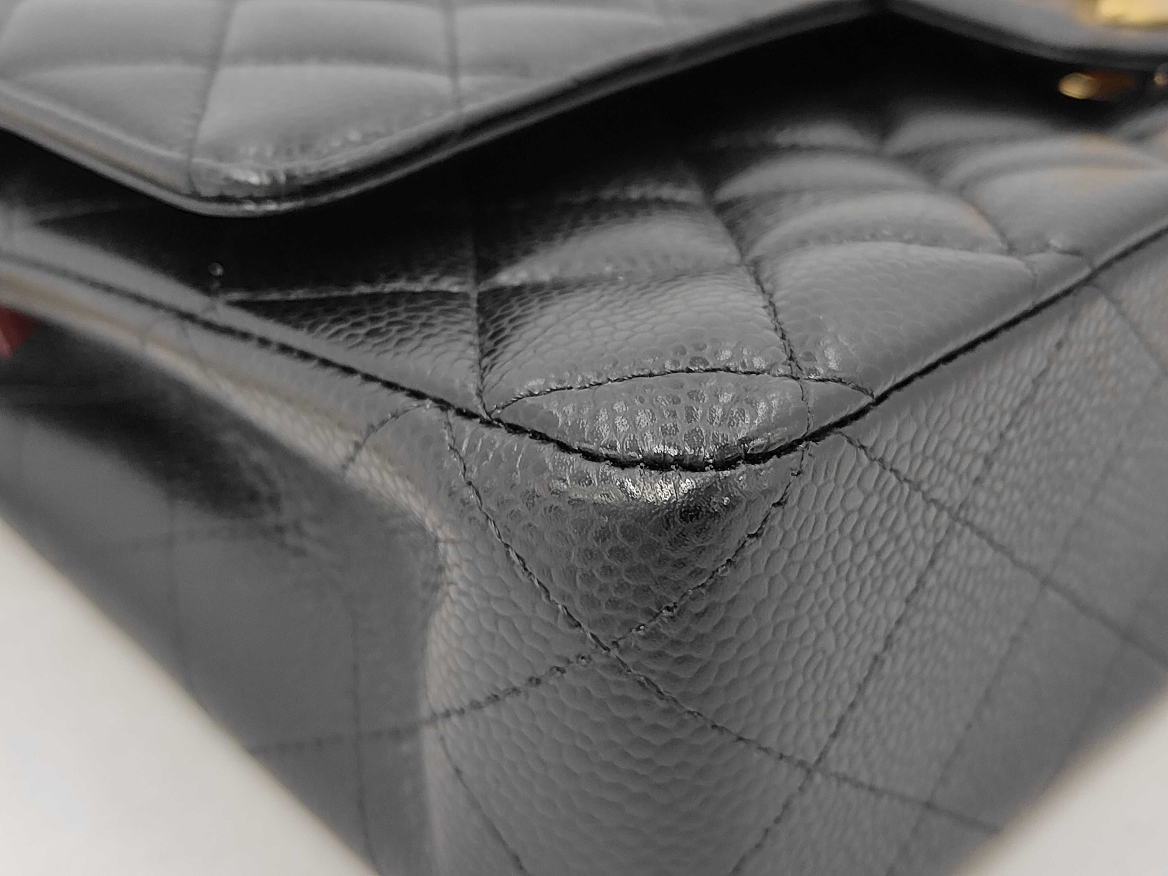 CF Medium Chain Bag Black Gold Buckle Shoulder Bag — view 7