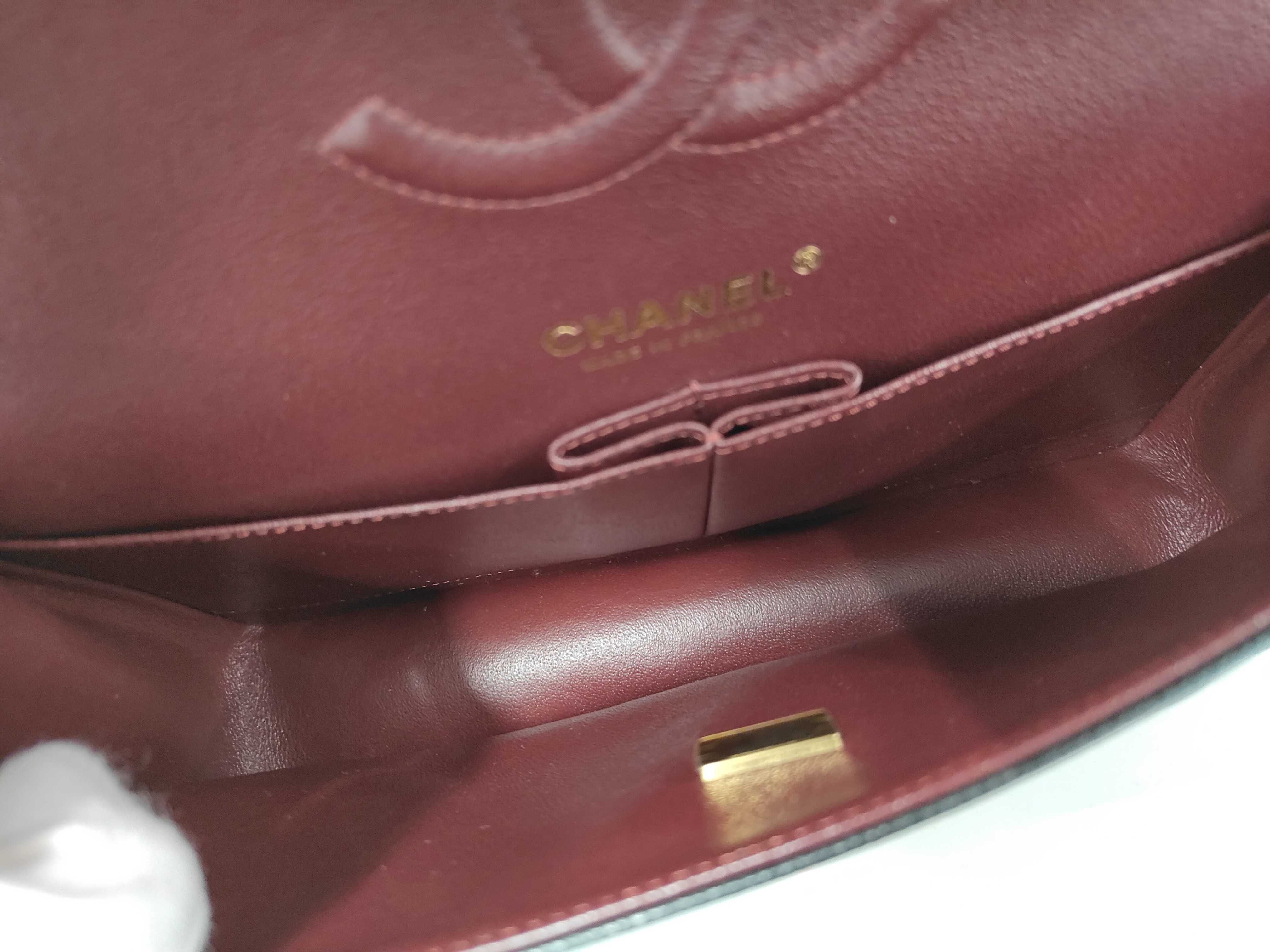 CF Medium Chain Bag Black Gold Buckle Shoulder Bag — view 9