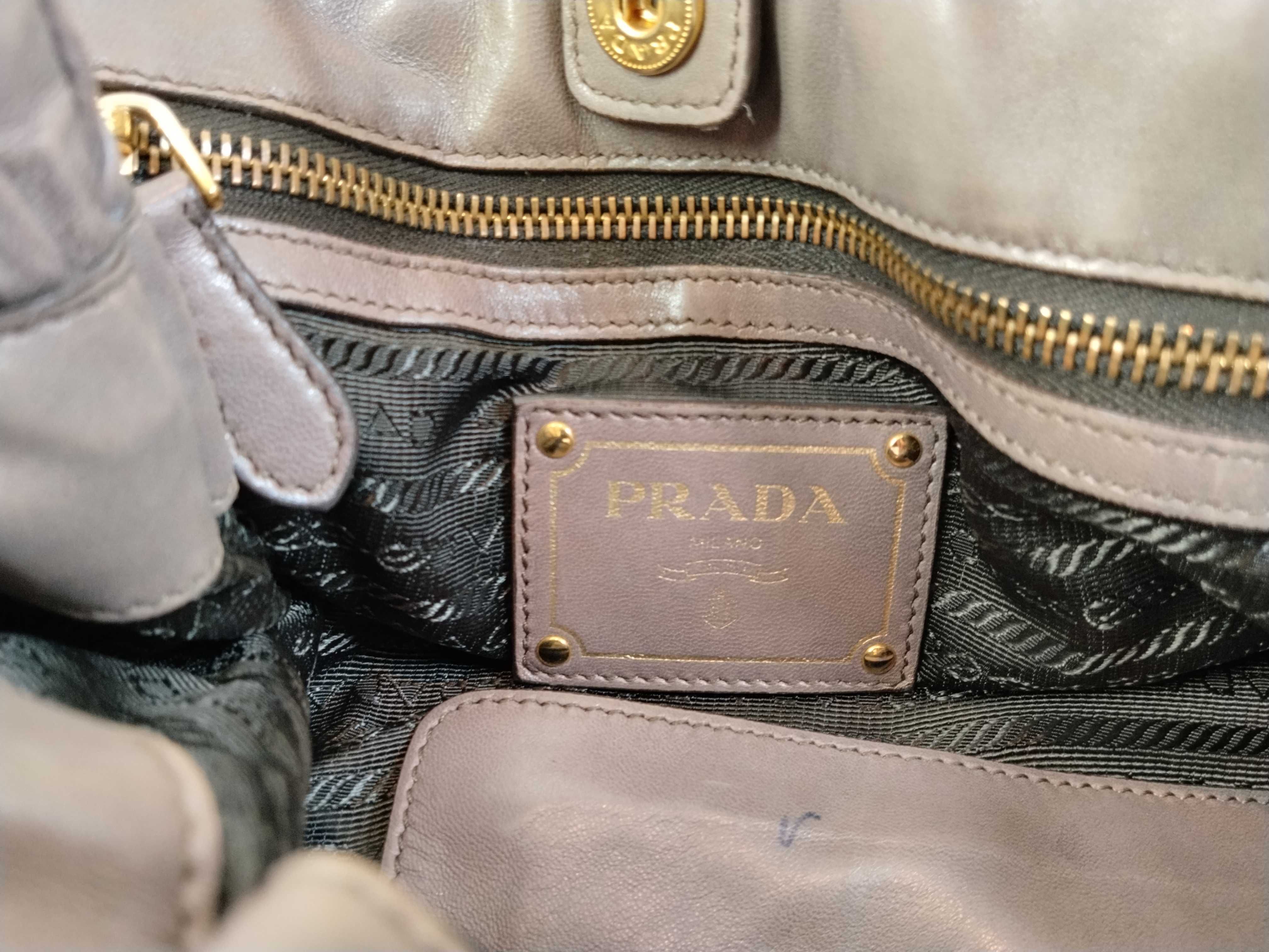 Side Ribbon Nappa Wrinkle Shoulder Bag (Handbag) — view 12