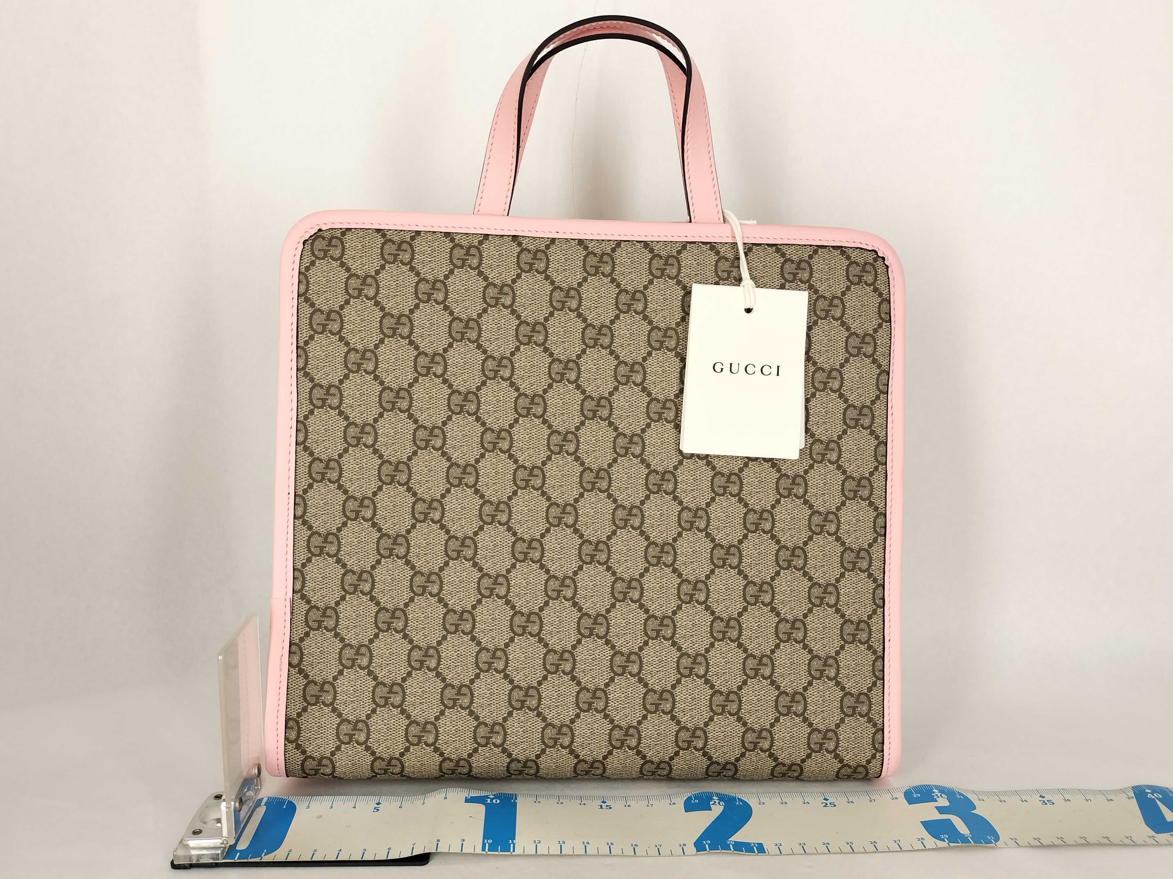 GG Supreme Gucci x Higuchi Yuko Children's Canvas x Patent Leather Tote Bag Pink 605614 Tote Bag — view 2