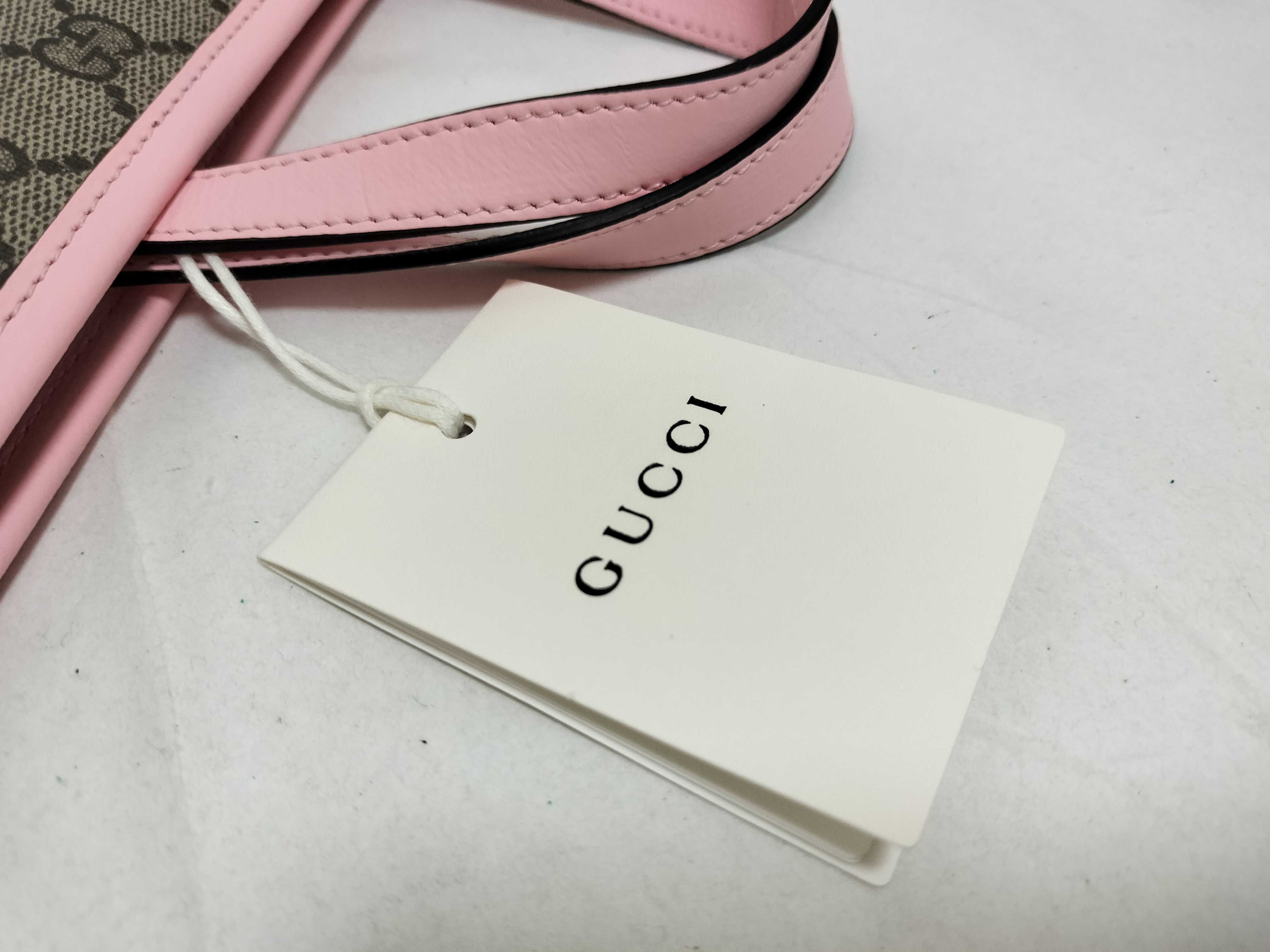 GG Supreme Gucci x Higuchi Yuko Children's Canvas x Patent Leather Tote Bag Pink 605614 Tote Bag — view 13