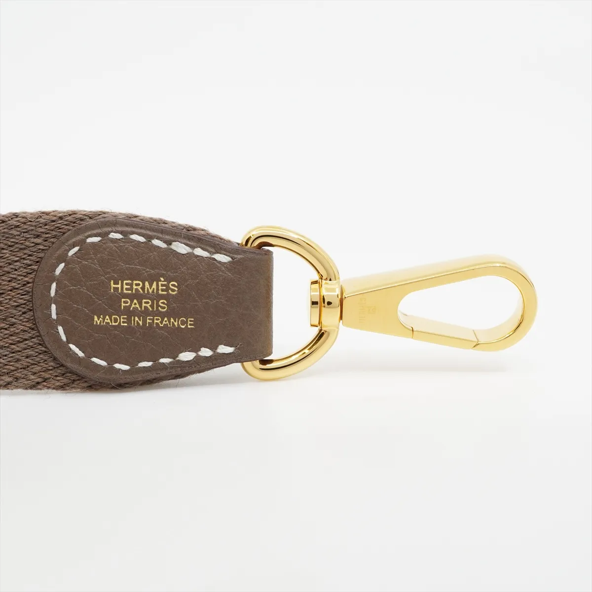 Evelyne 1 TPM Taurillon Clemence Shoulder Bag, Etoupe, Gold Hardware, Z: 2021, Dust bag included. — view 9