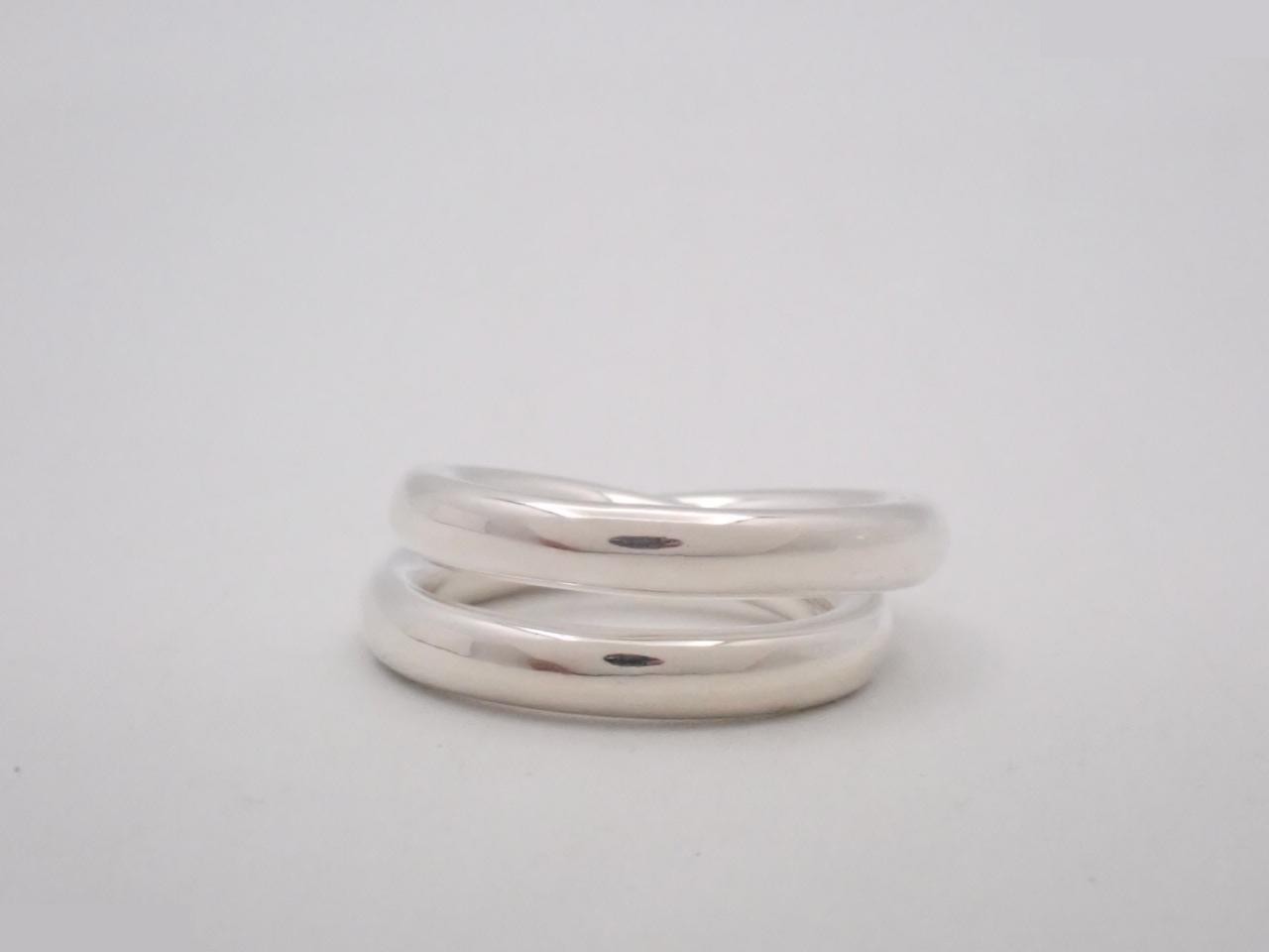 Vertige ring, stamped #57, actual size #16, 925 sterling silver / 17.2g — view 2