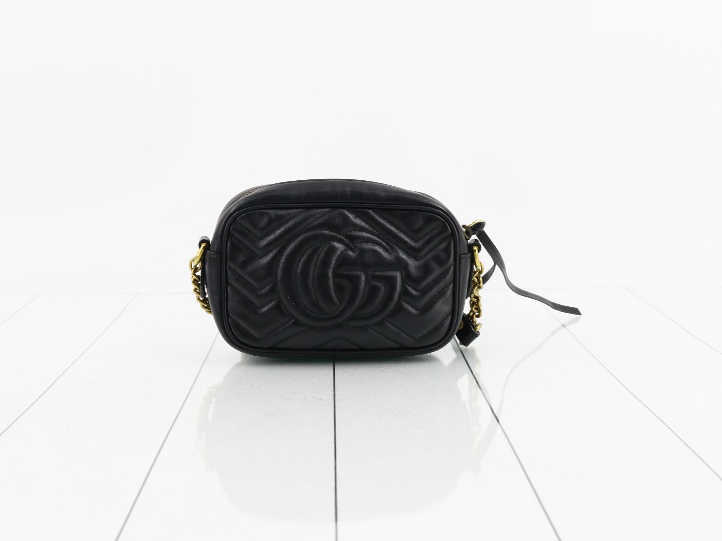 GG Marmont Leather Shoulder Bag — view 2