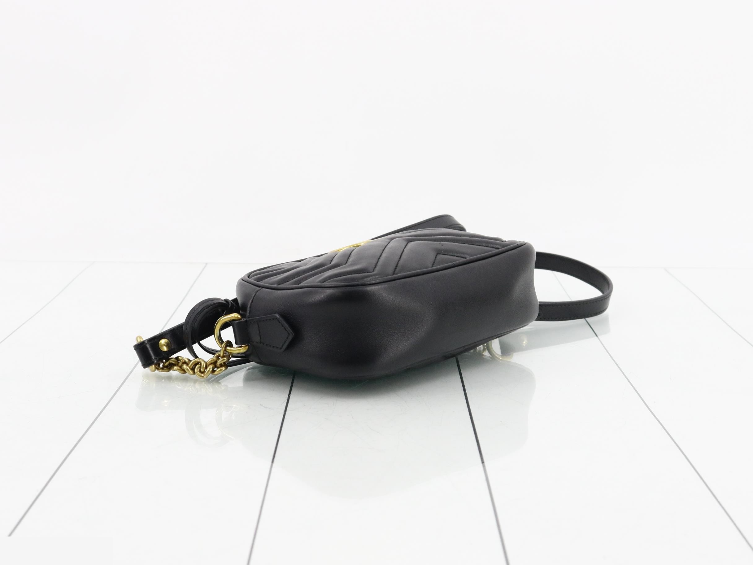 GG Marmont Leather Shoulder Bag — view 5