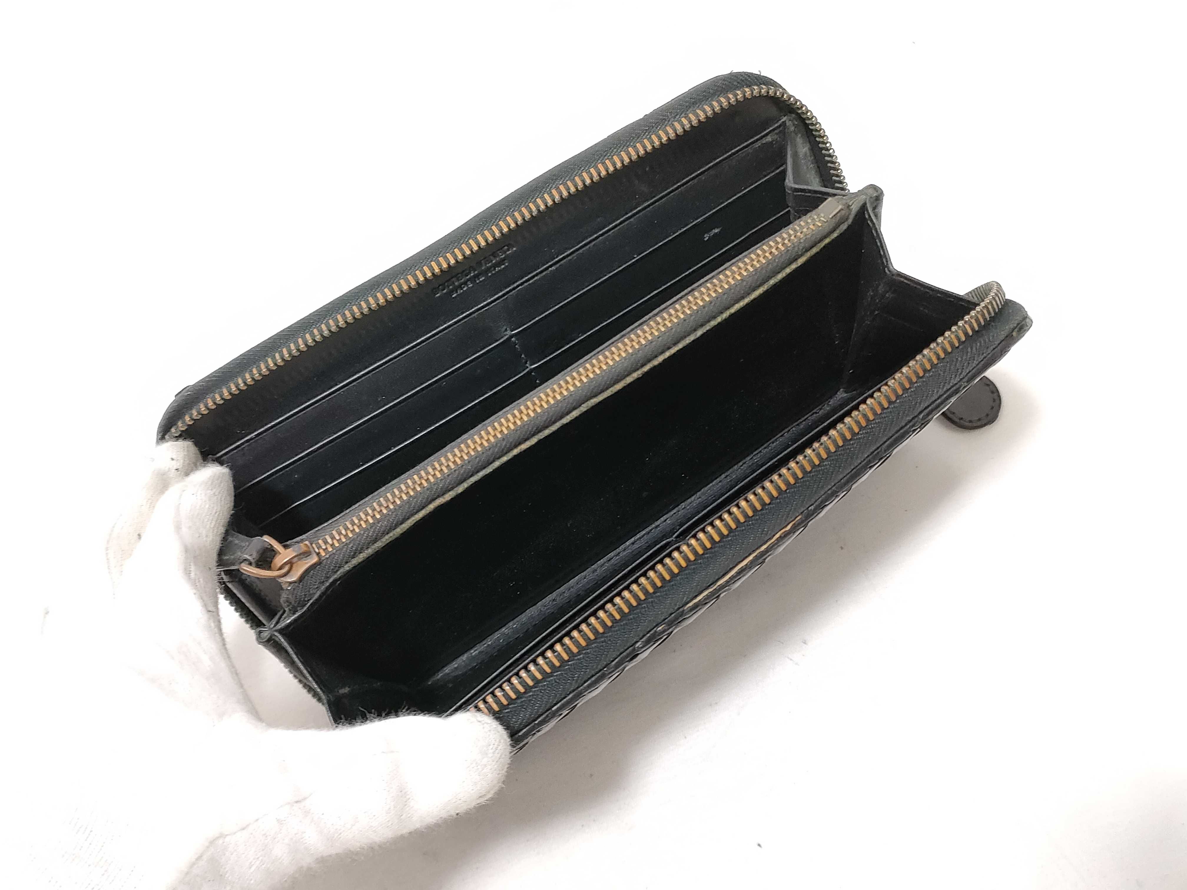 Intrecciato Round Zipper Long Wallet — view 11