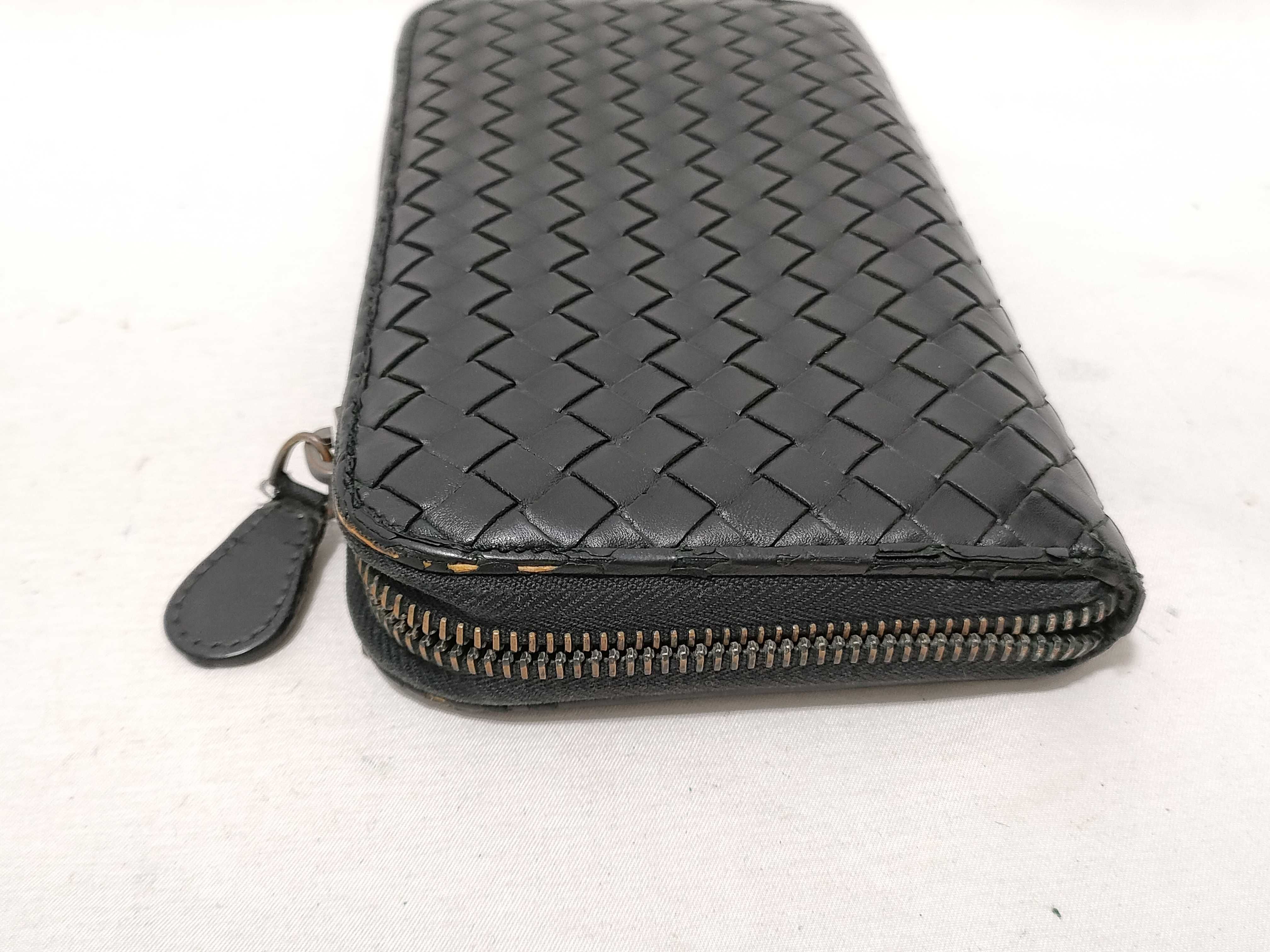 Intrecciato Round Zipper Long Wallet — view 5