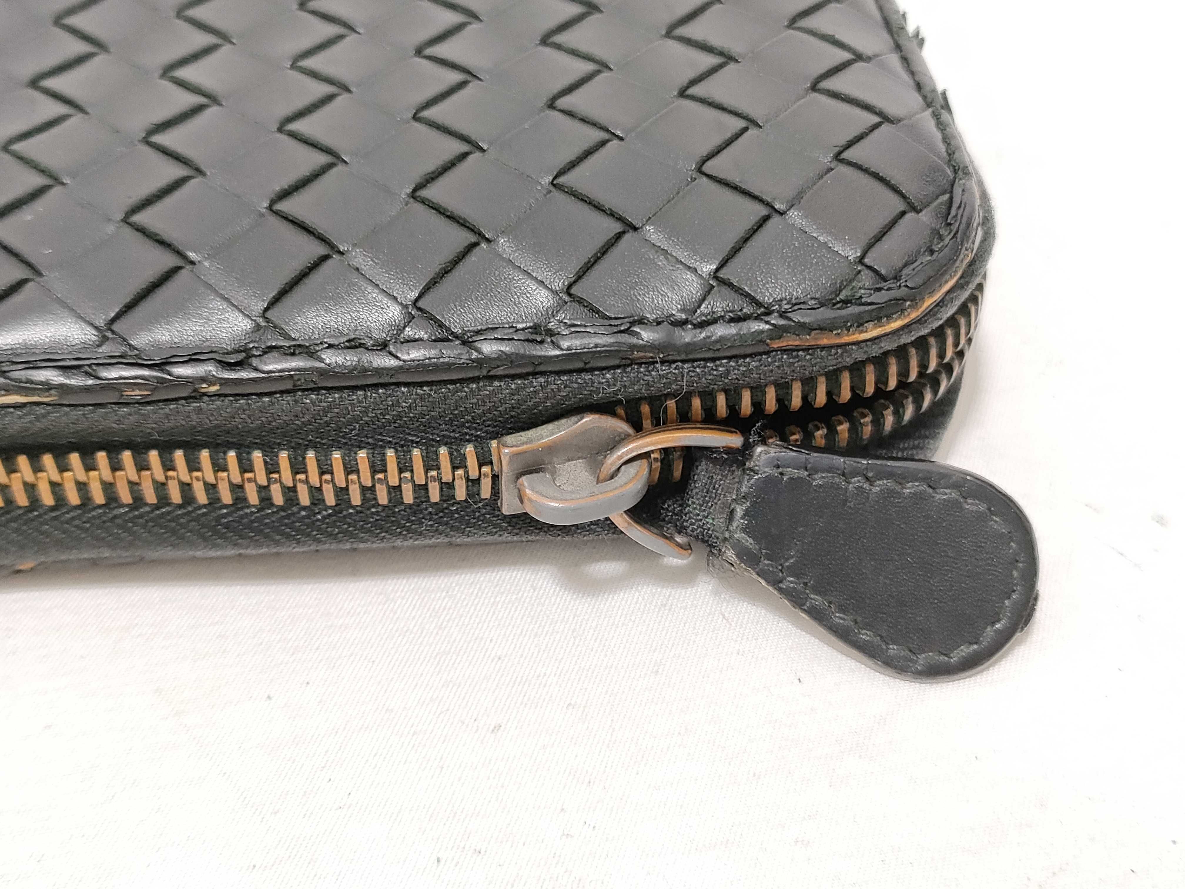 Intrecciato Round Zipper Long Wallet — view 7