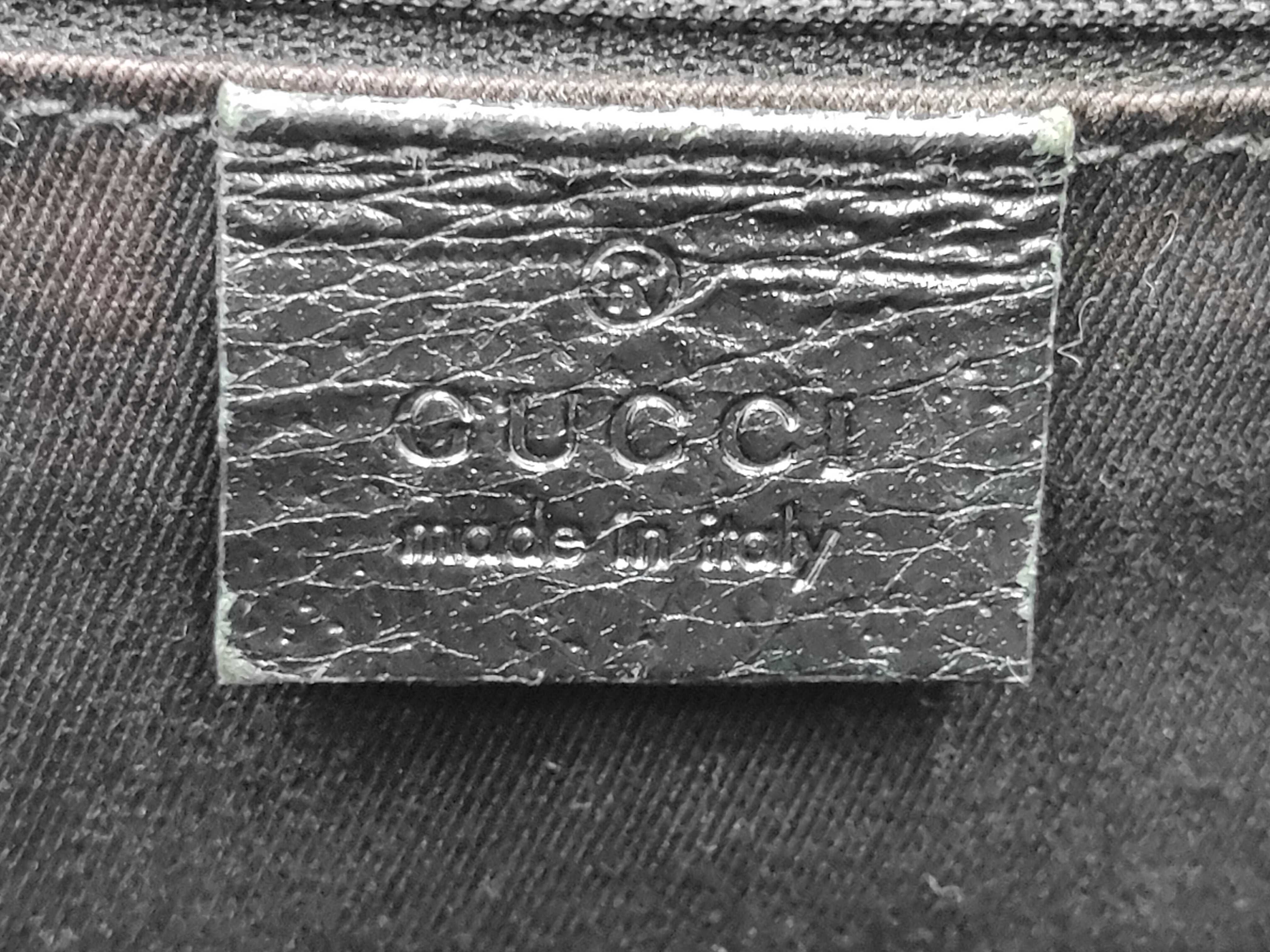 GG Canvas Tote Bag, Gucci Tote Bag, GG Canvas Leather Logo Ring, Black Tote Bag — view 10