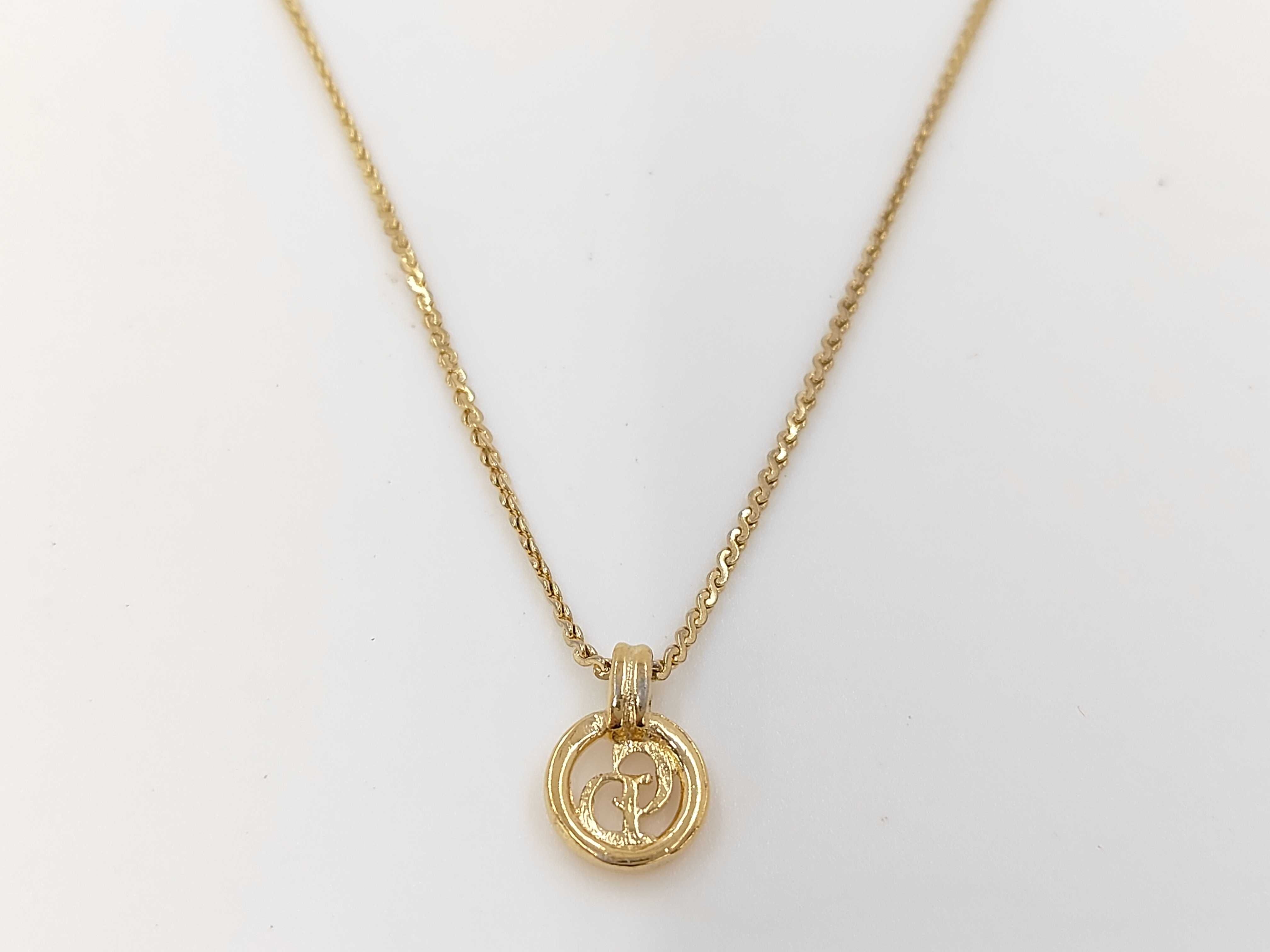 Circle CD Necklace — view 2
