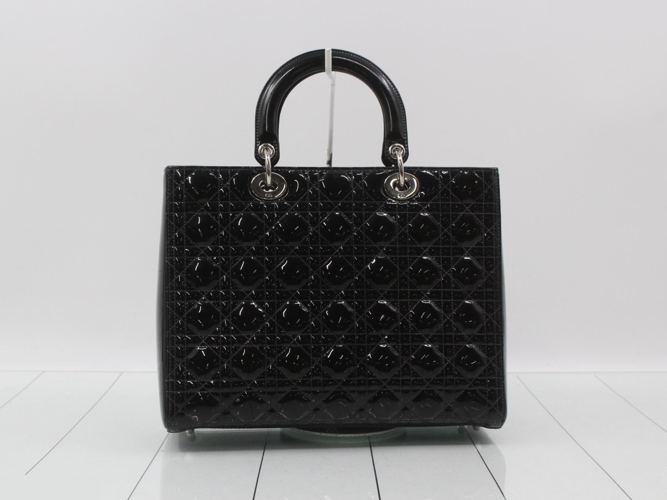 Lady Dior Cannage 2-Way Black Shoulder/Handbag — view 2