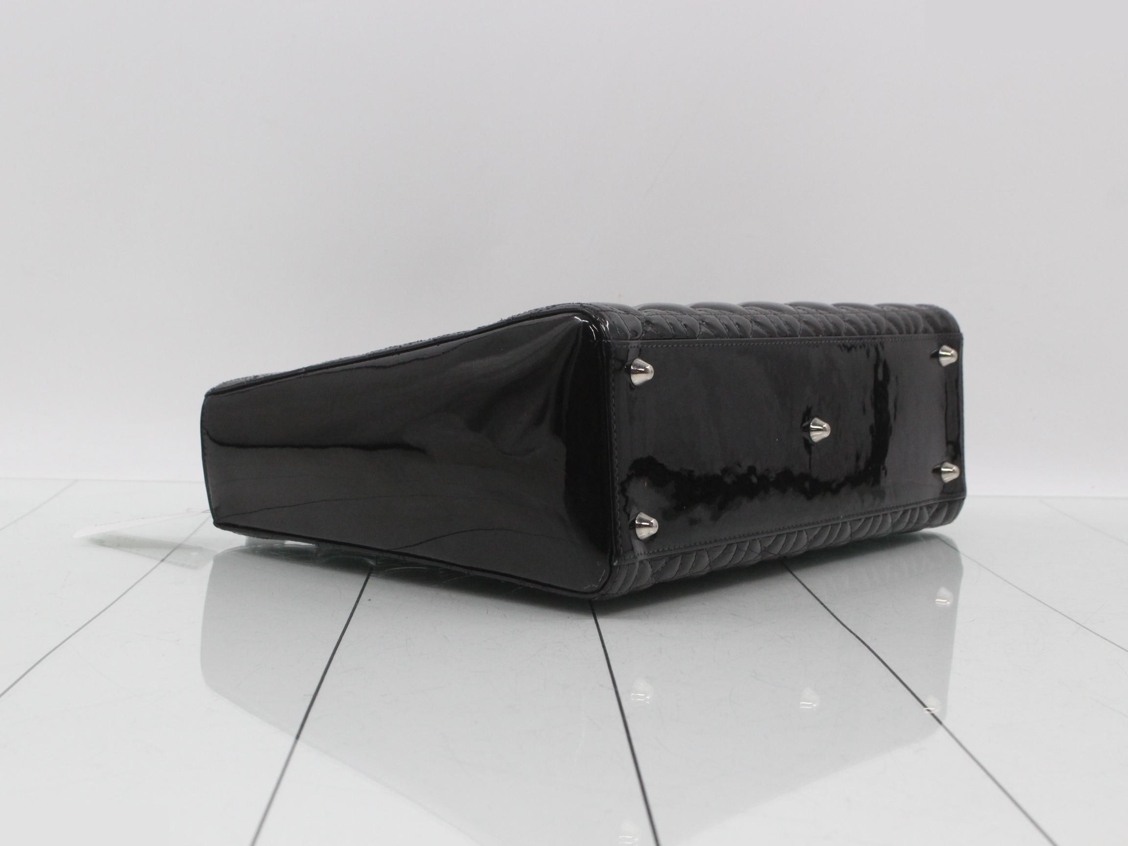 Lady Dior Cannage 2-Way Black Shoulder/Handbag — view 5
