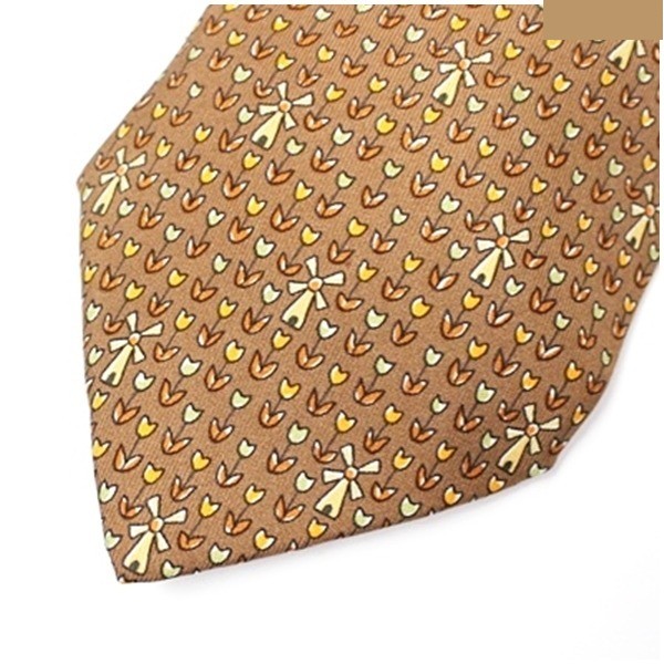 silk tie, brown — view 4