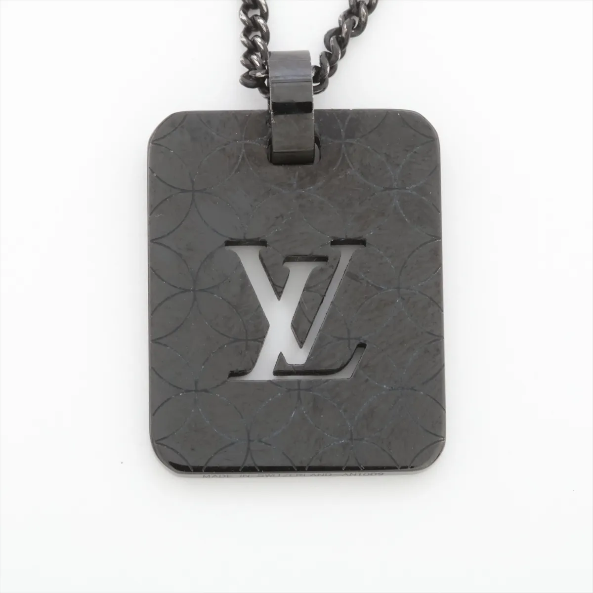 M66113 Pendentif Champs-Élysées AN1009 Necklace, Metal, Black, — view 4