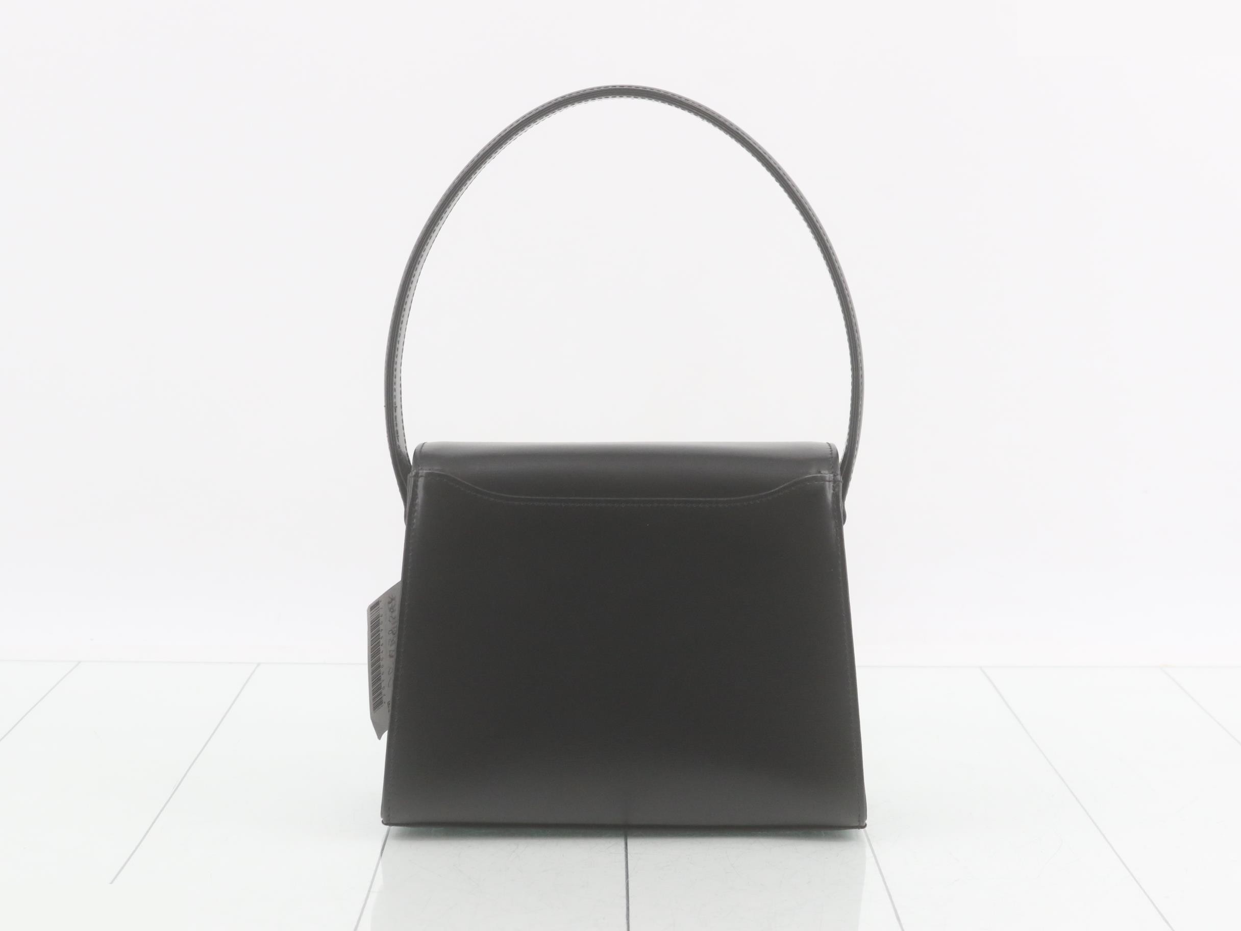 Reversible buckle leather mini handbag — view 2