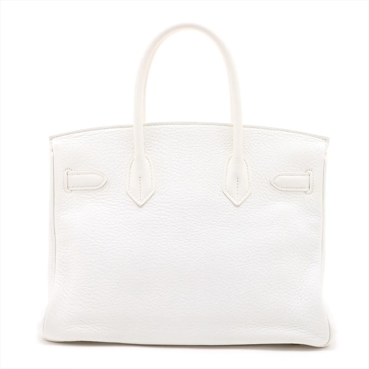 [Individually wrapped] Hermes Birkin 30 LeTourne Taurillon Clemence White Silver hardware L:2008 — view 2