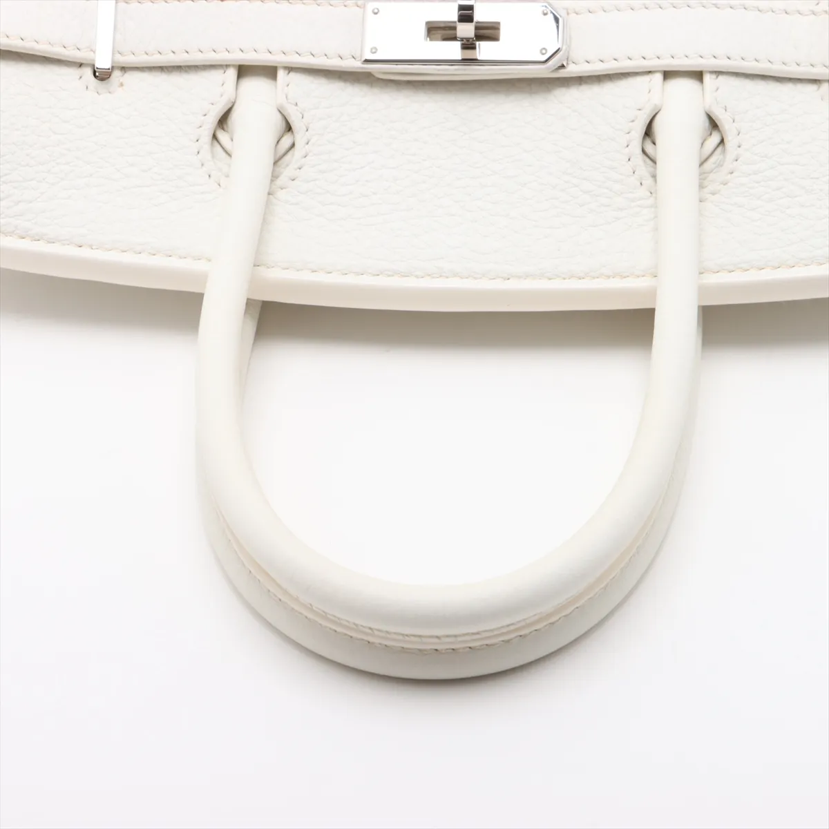 [Individually wrapped] Hermes Birkin 30 LeTourne Taurillon Clemence White Silver hardware L:2008 — view 5