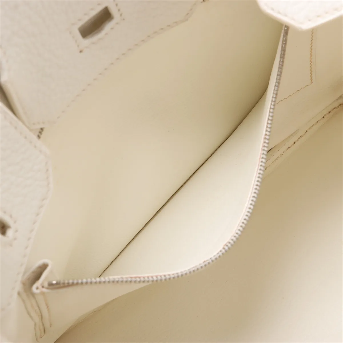[Individually wrapped] Hermes Birkin 30 LeTourne Taurillon Clemence White Silver hardware L:2008 — view 8