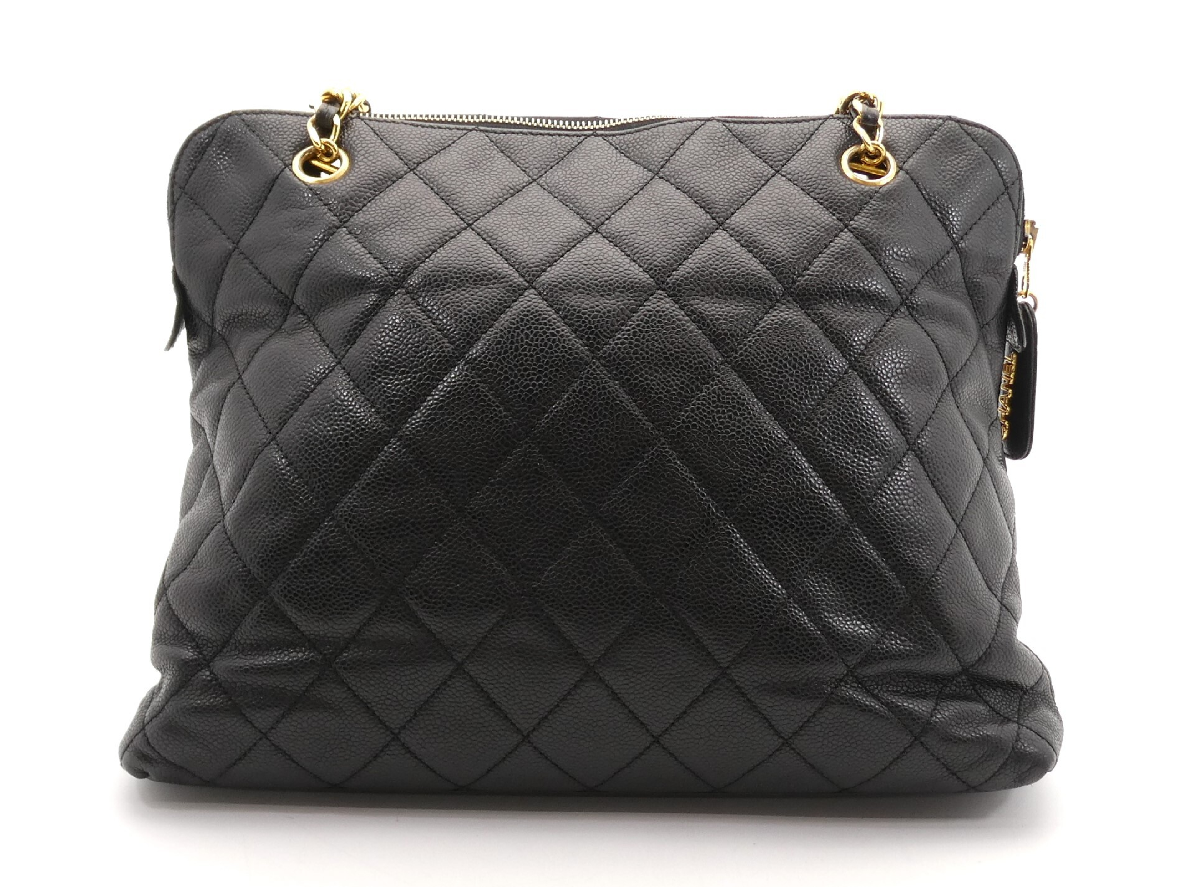 Matelassé Caviar Skin Coco Mark Turnlock Chain Shoulder Bag — view 2