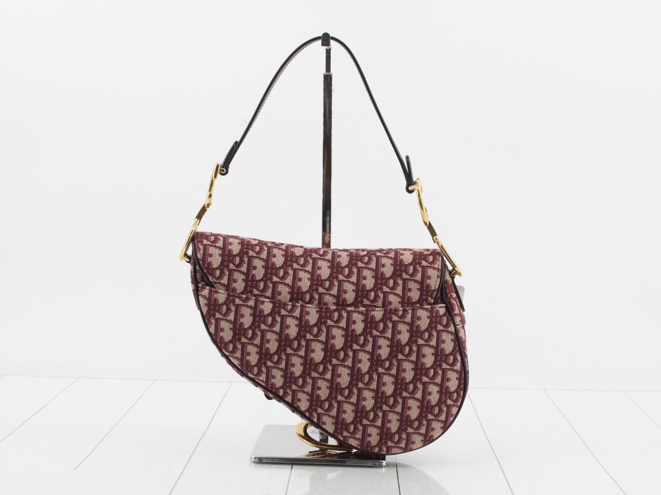 Oblique Saddle Canvas One-Shoulder Bag — view 2