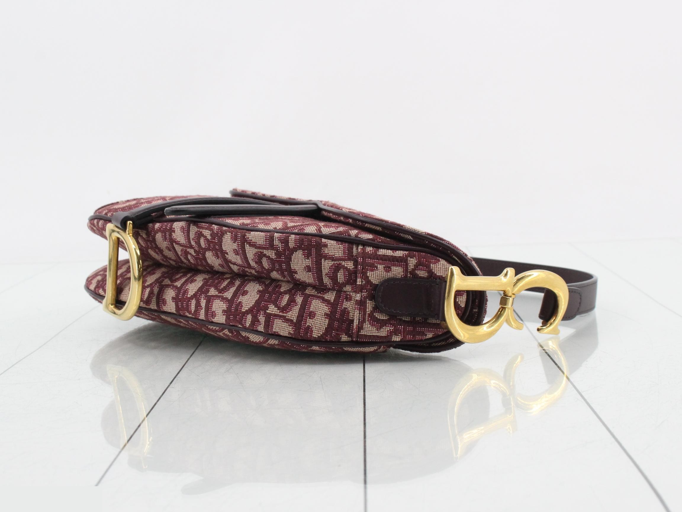 Oblique Saddle Canvas One-Shoulder Bag — view 6