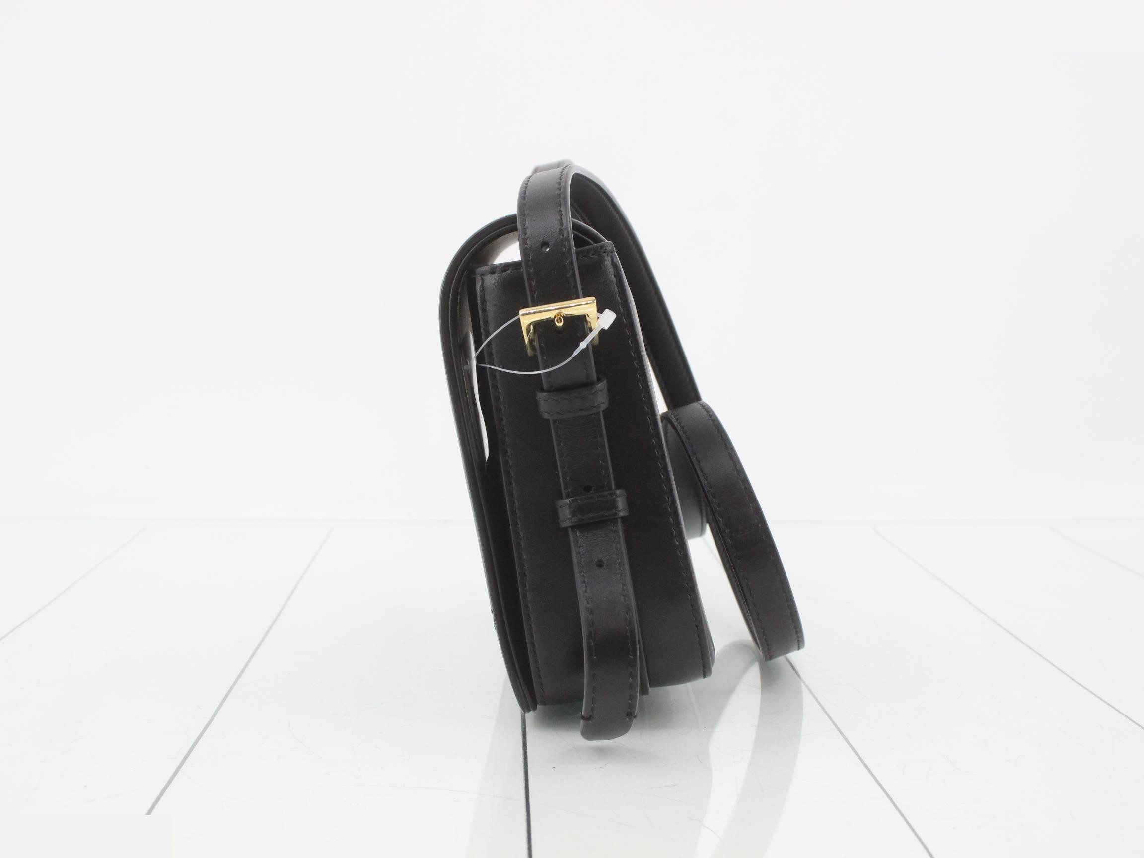 Shoulder bag, unused, stored item, black. — view 3