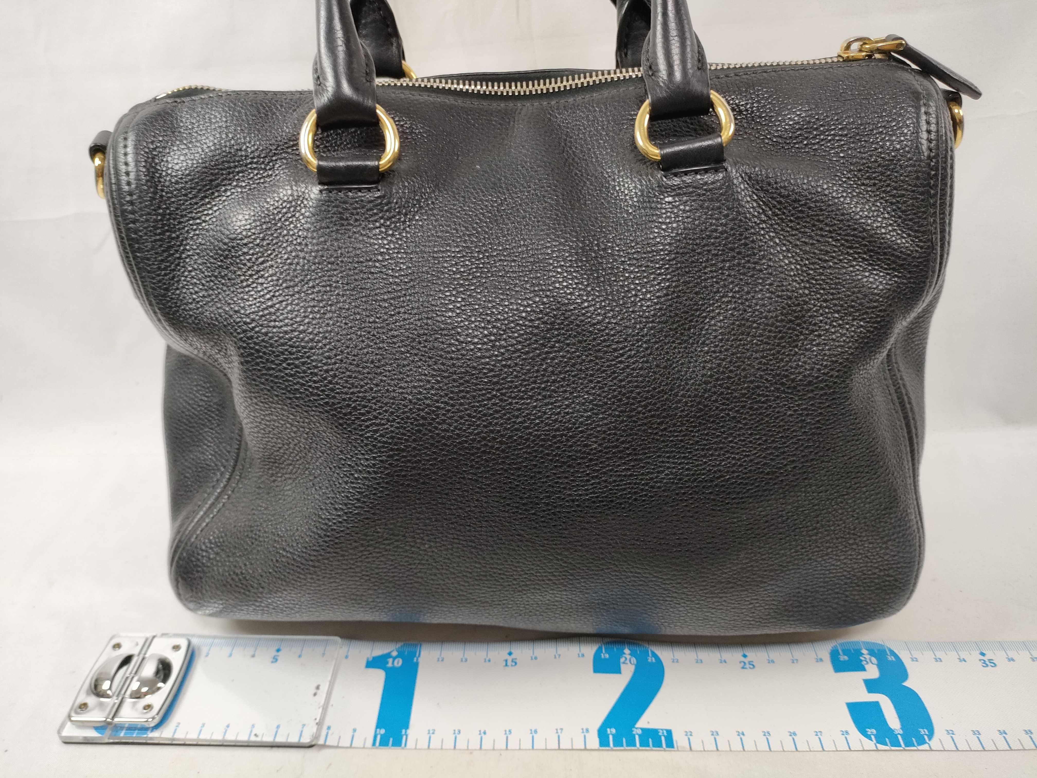 Leather 2-Way Handbag Black Handbag — view 2