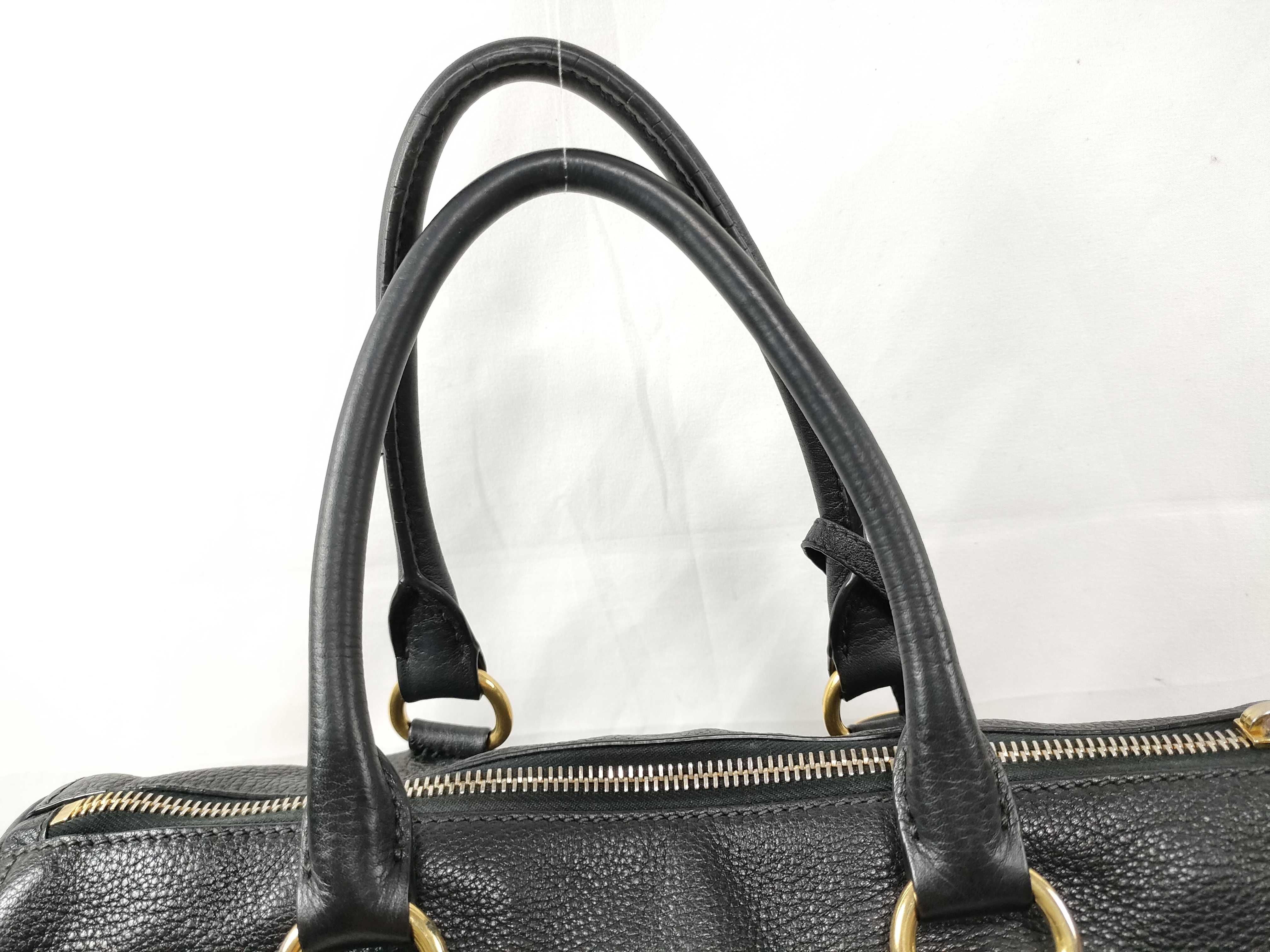 Leather 2-Way Handbag Black Handbag — view 3